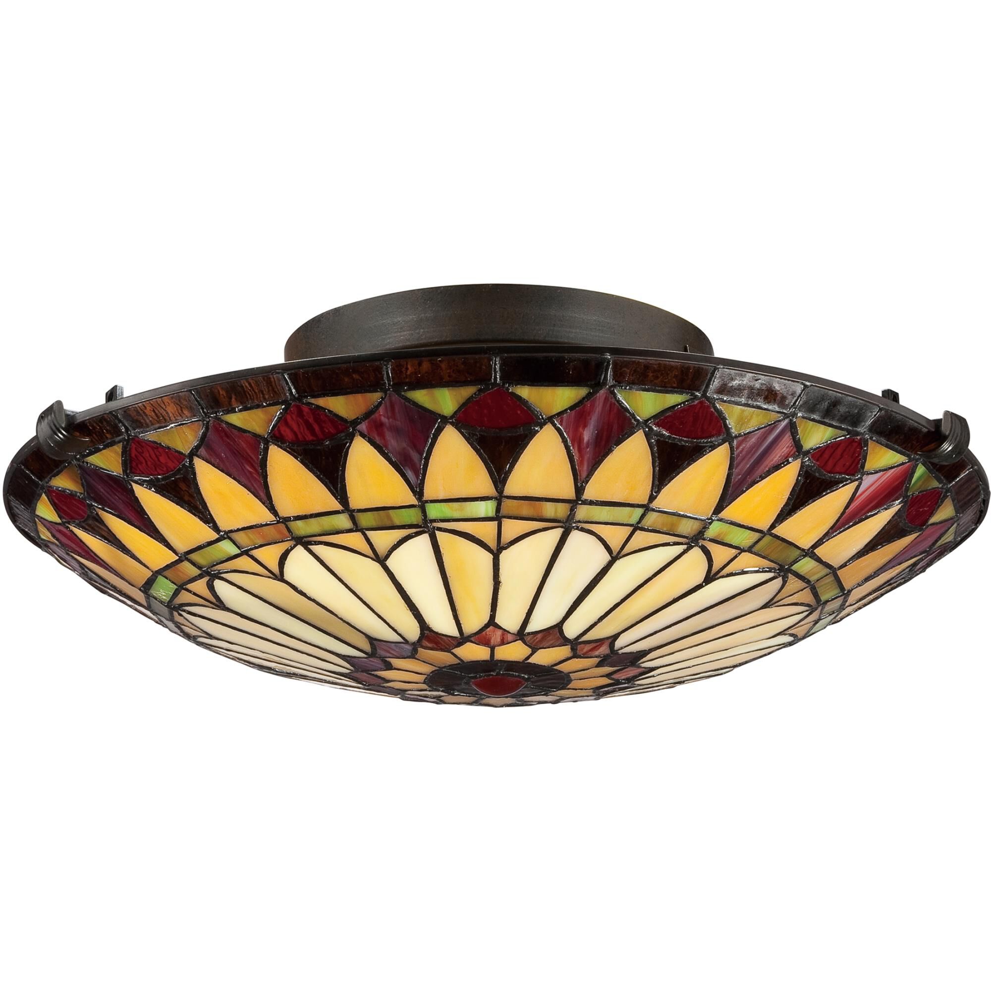 West End 17 Inch 2 Light Semi Flush Mount by Quoizel