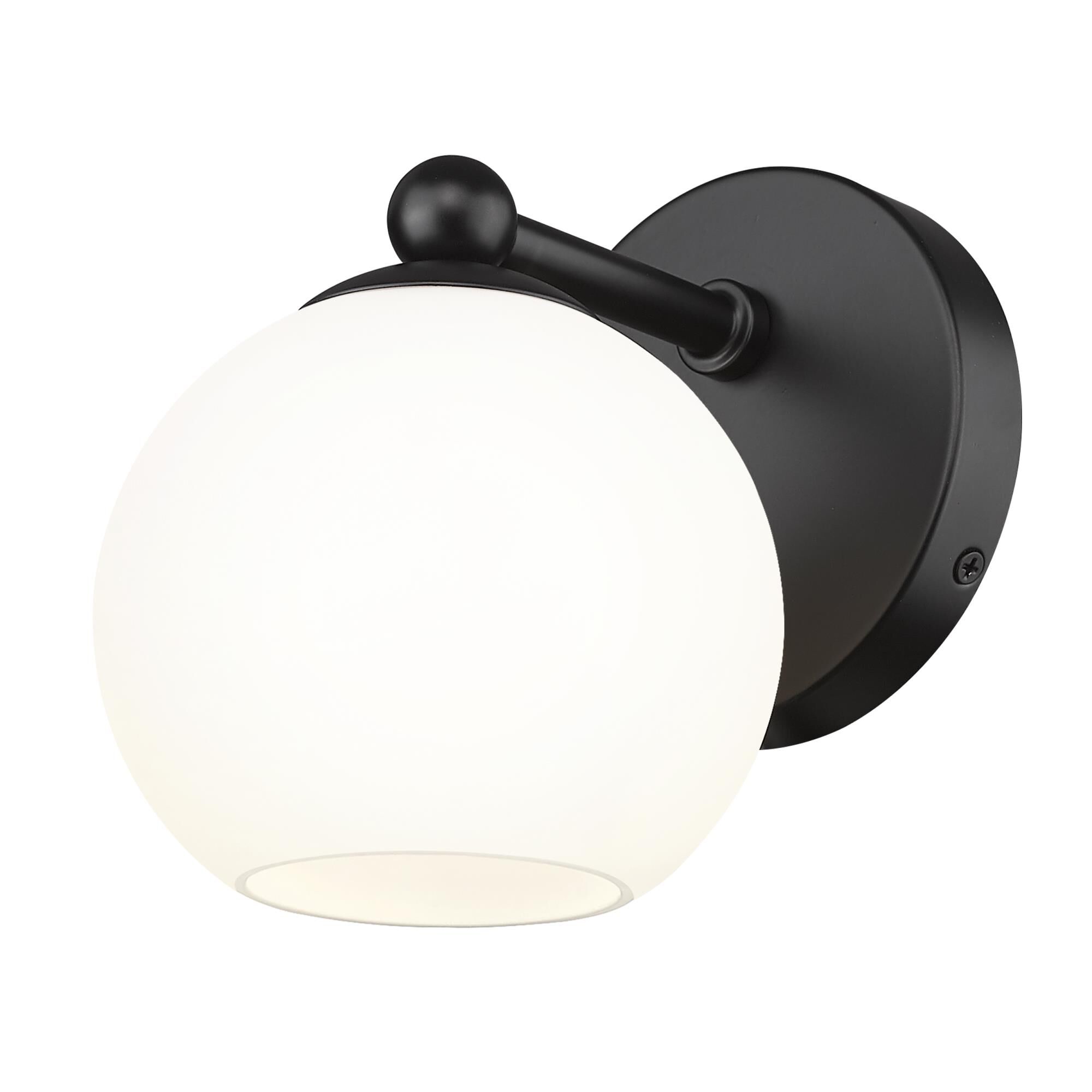 Shown in Matte Black finish and Opal Etched glass