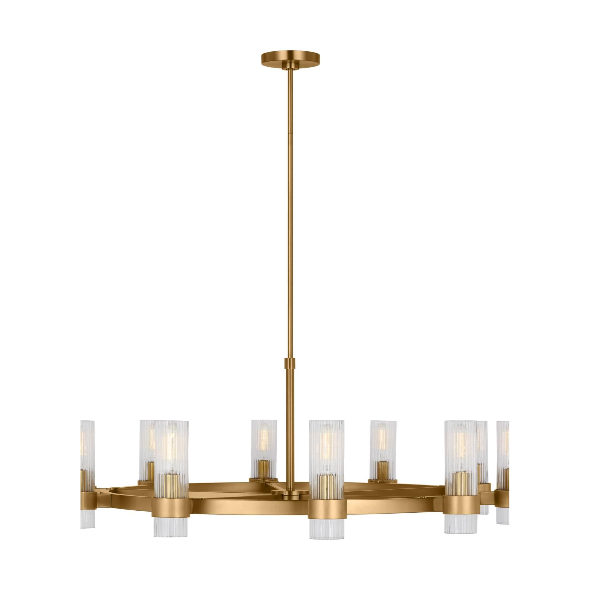 Chapman & Myers Geneva 42 Inch 8 Light Chandelier by Visual Comfort Studio Collection