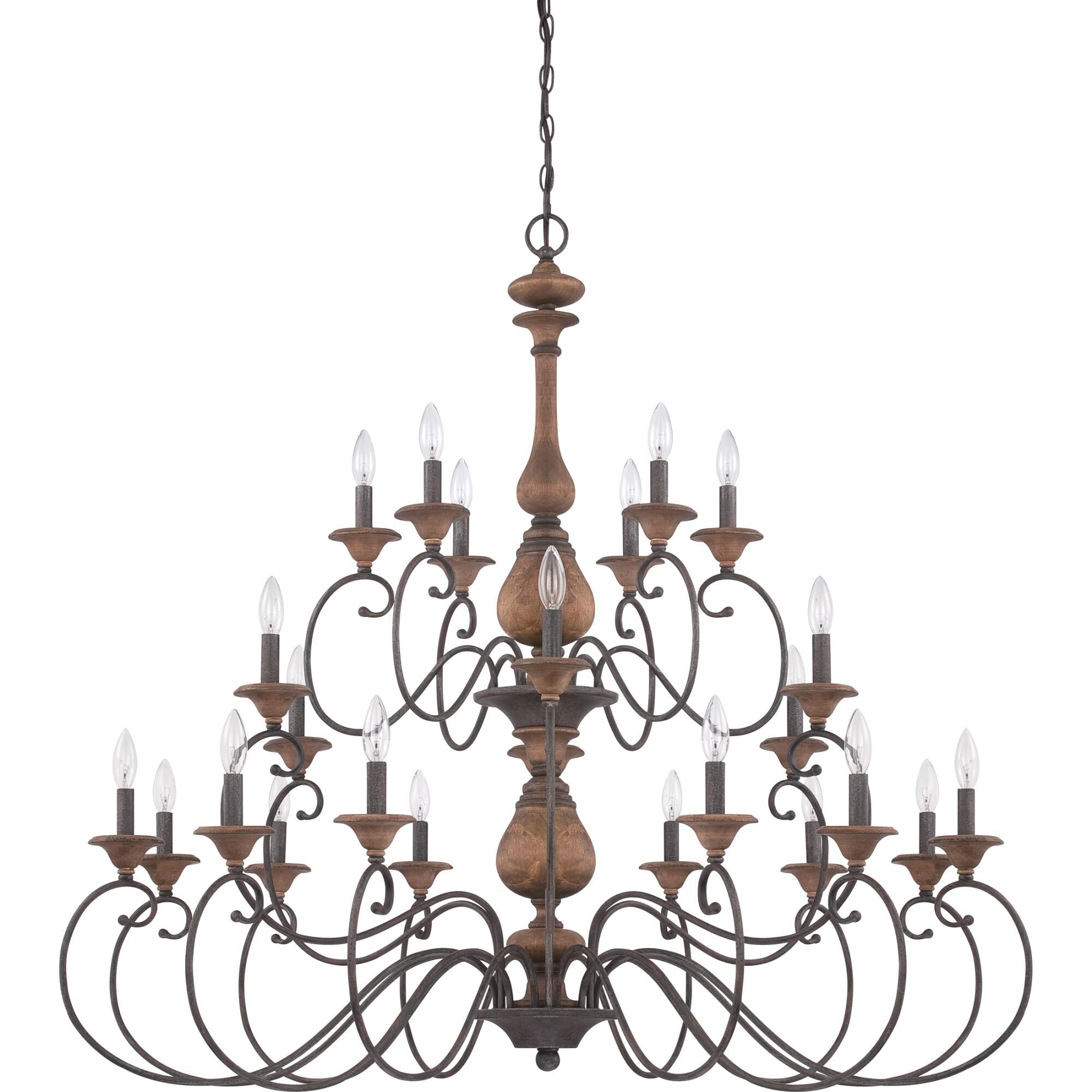 Auburn 48 Inch 24 Light Chandelier by Quoizel