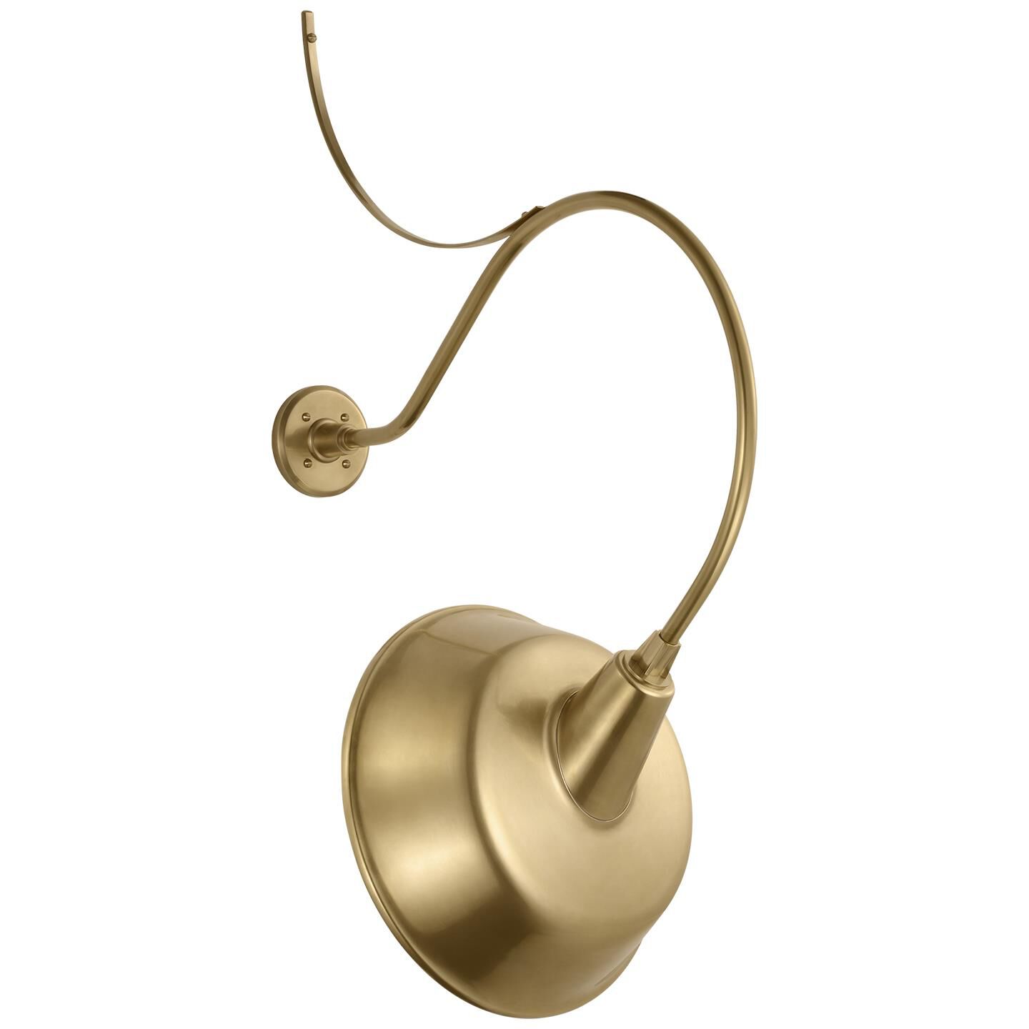 Shown in Hand-Rubbed Antique Brass finish and Gold shade