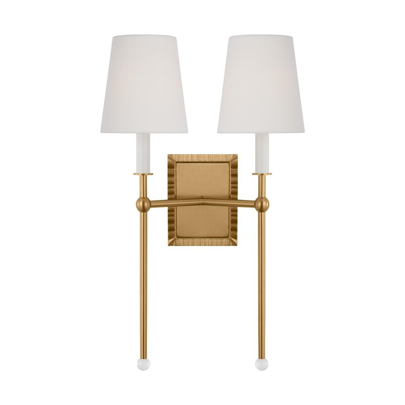 Alexa Hampton Baxley 21 Inch 2 Light Wall Sconce by Visual Comfort Studio