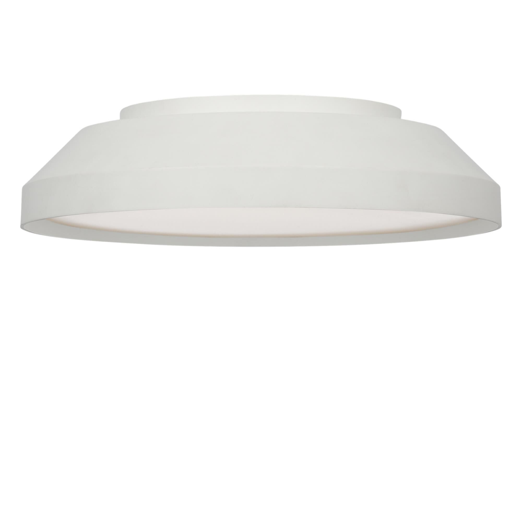 Shown in Matte White finish and White Acrylic shade