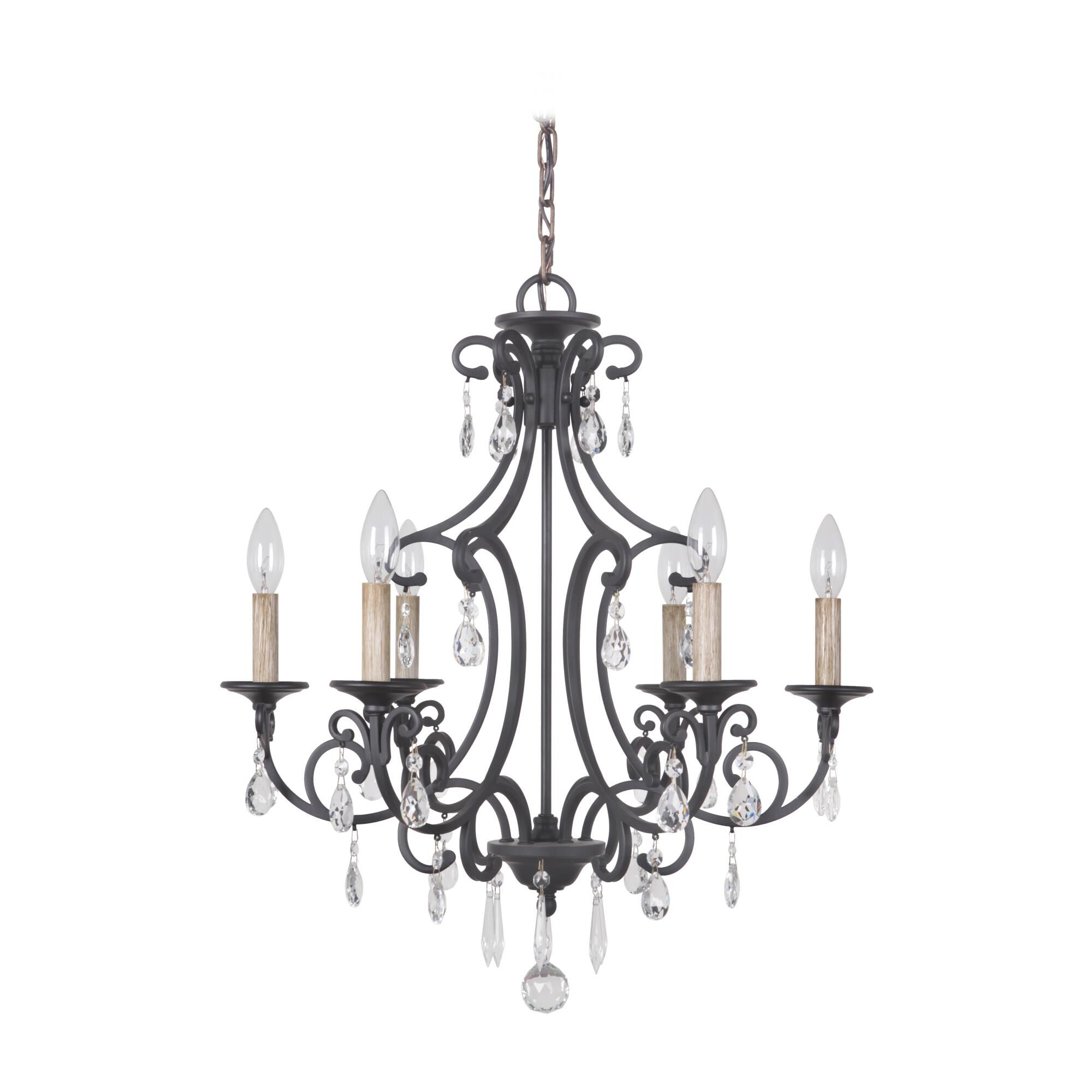 Bentley 22 Inch 6 Light Mini Chandelier by Craftmade