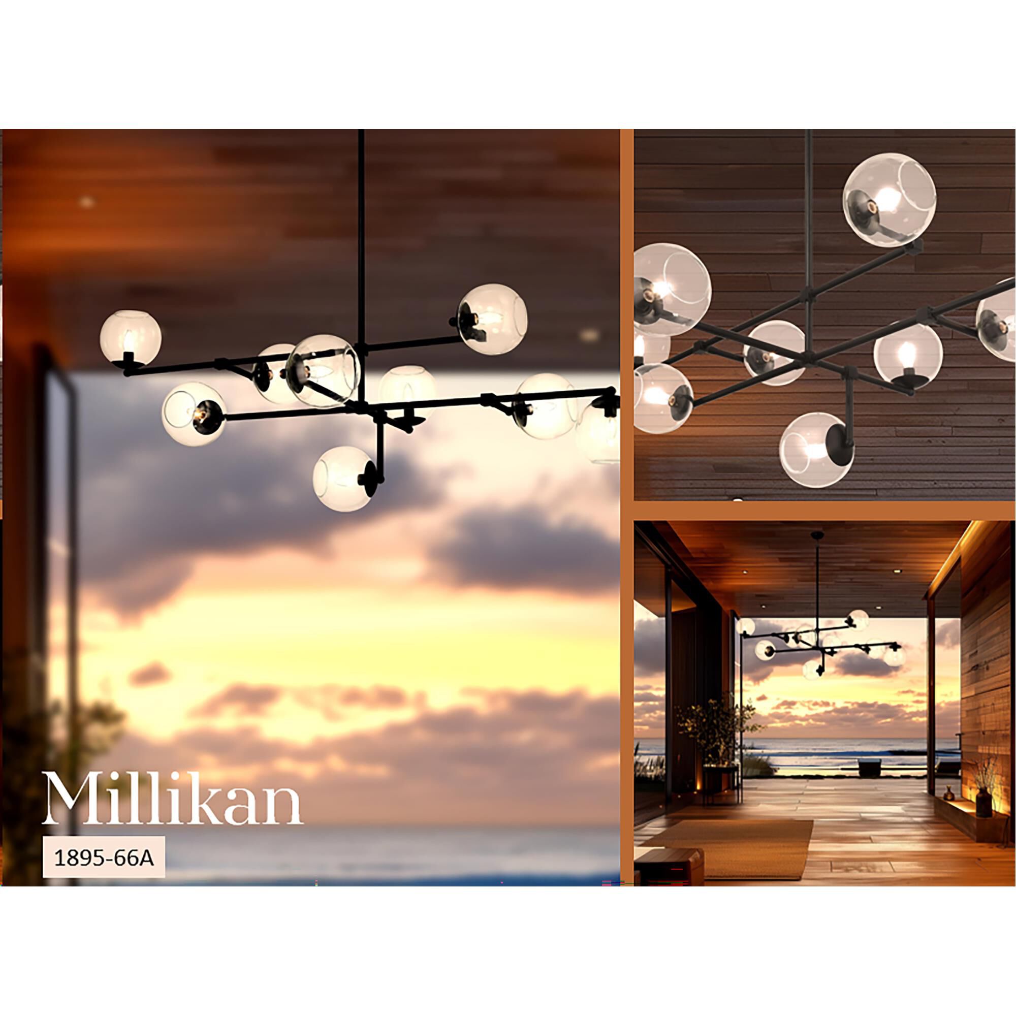 Millikan 64 Inch Linear Suspension Light by Minka Lavery