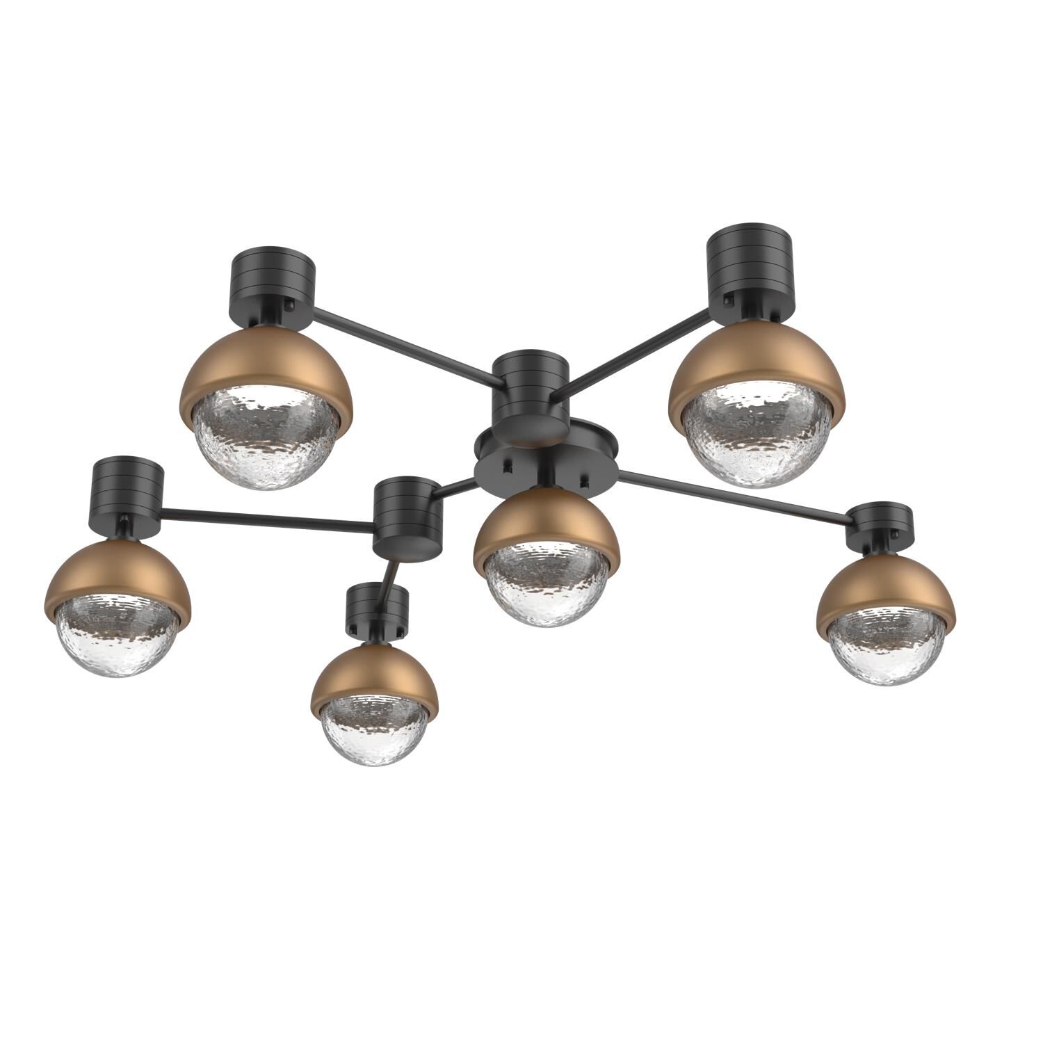 Levi Wilson Cabochon 42 Inch Flush Mount by Hammerton Studio