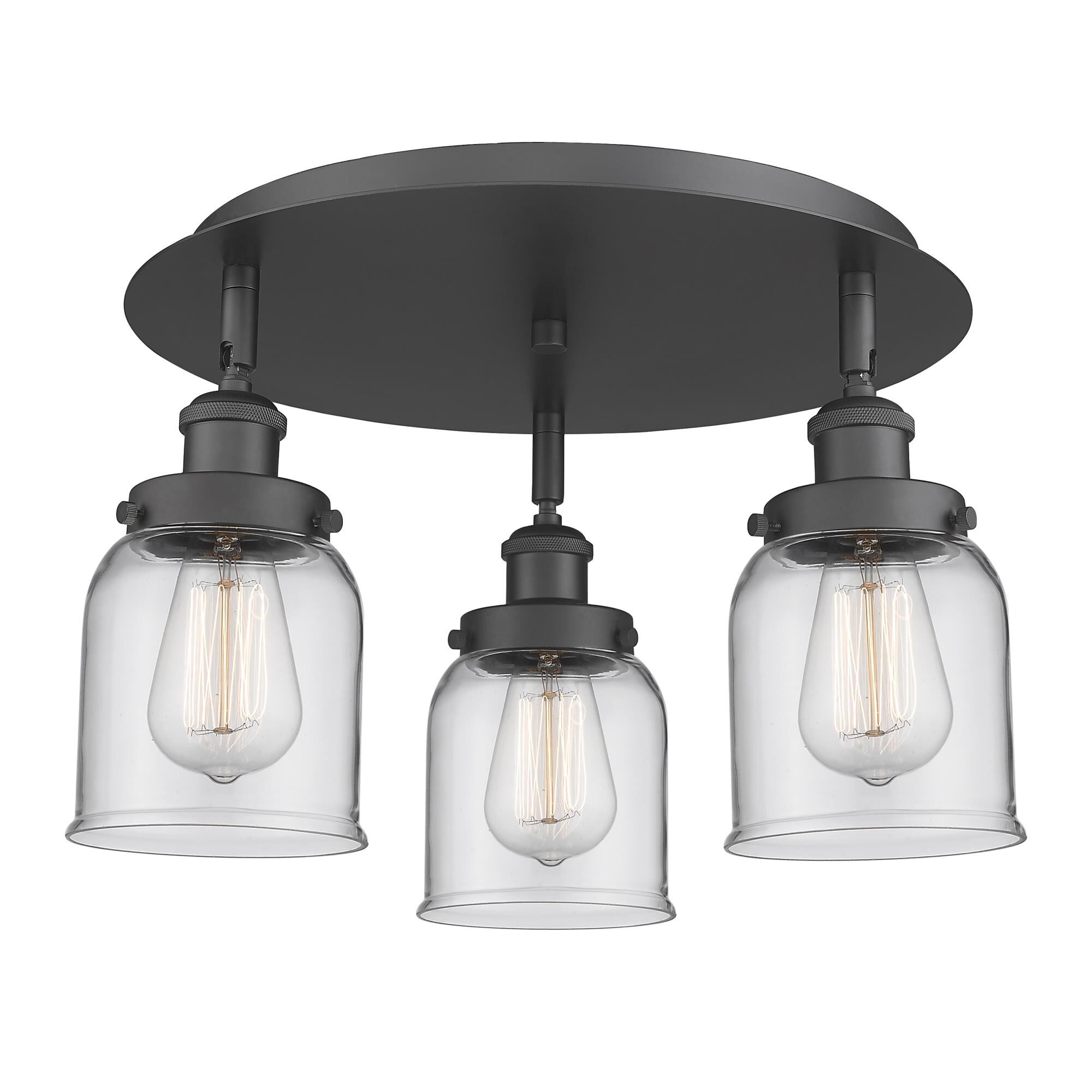 Shown in Matte Black finish and Clear glass