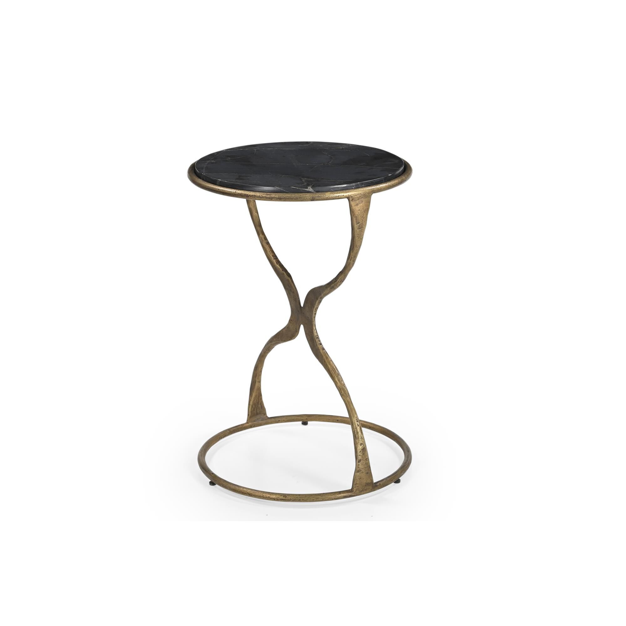 Shown in Antique Brass and Black Marble finish