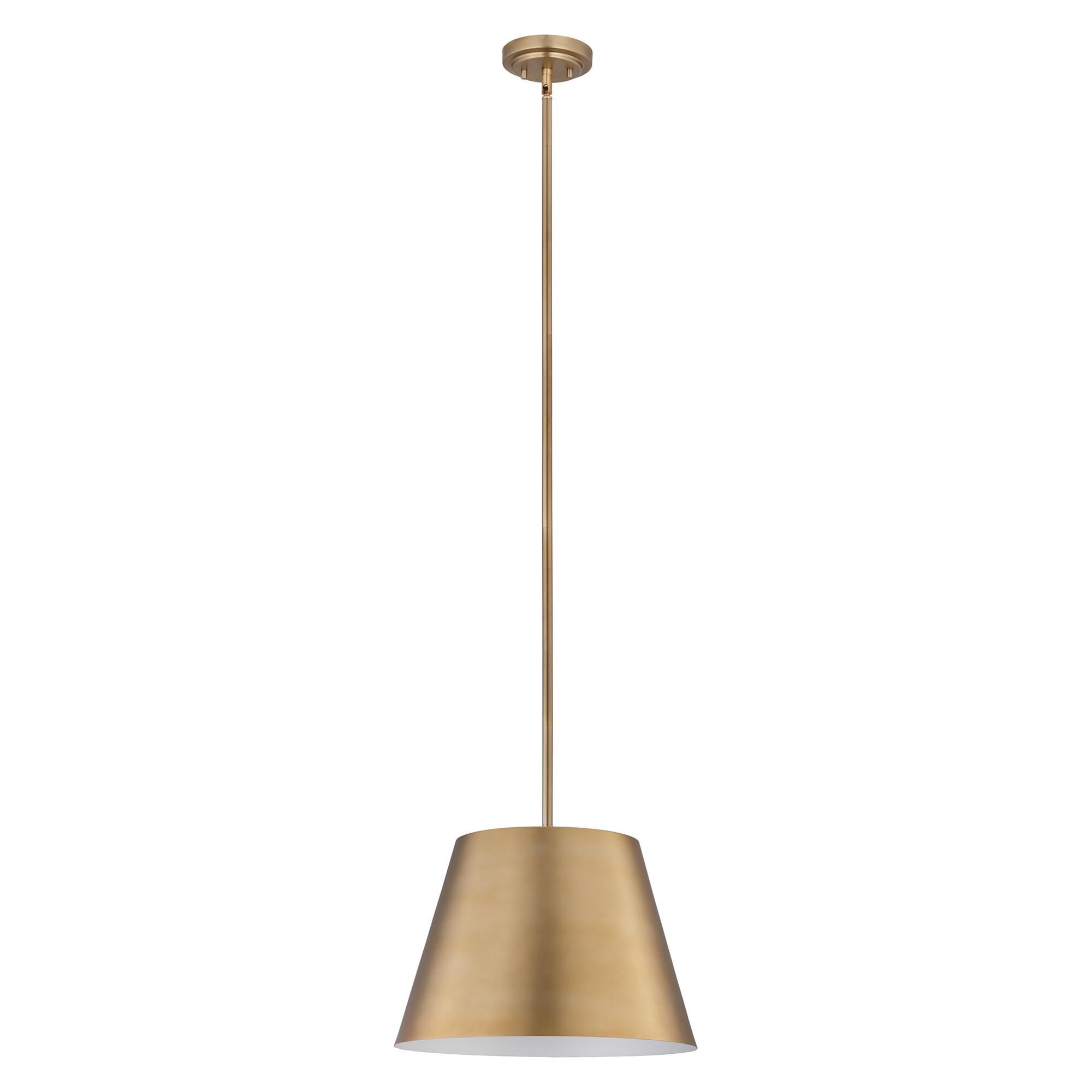 Shown in Modern Gold finish and Modern Gold shade