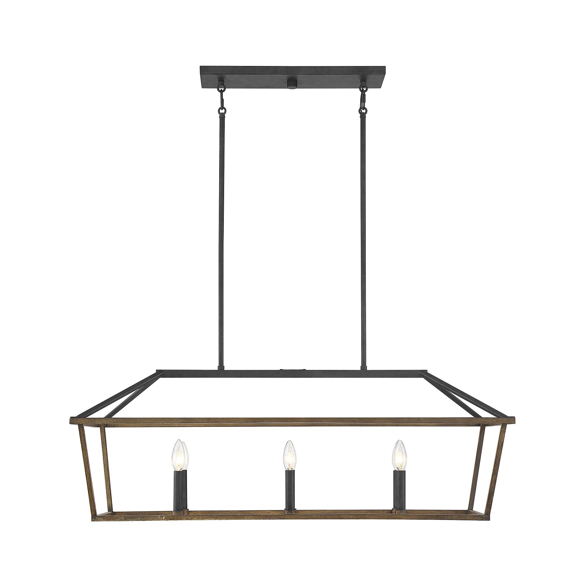 Lighting One Oaklawn 40 Inch 6 Light Linear Suspension Light by Savoy House