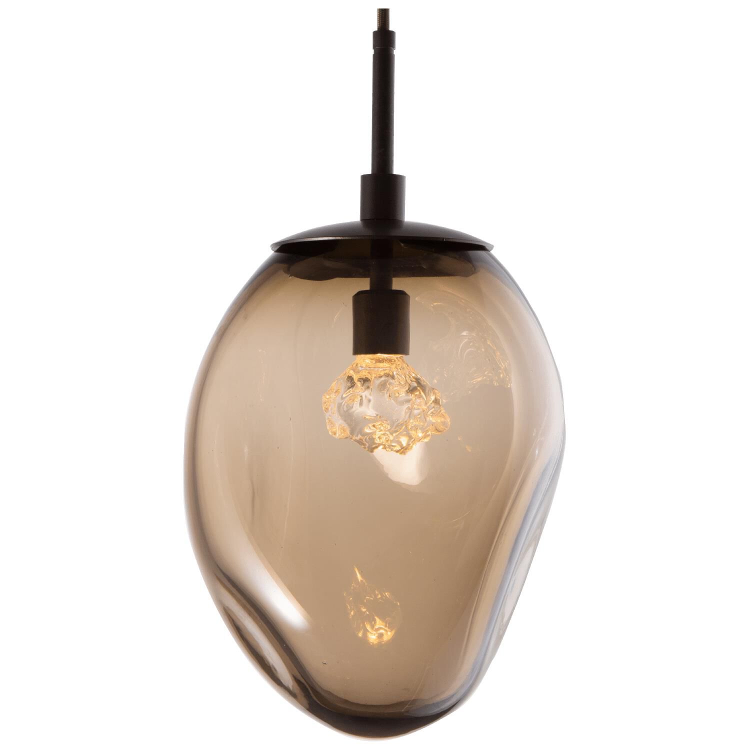 Shown in Flat Bronze finish and Floret Inner Bronze Outer glass