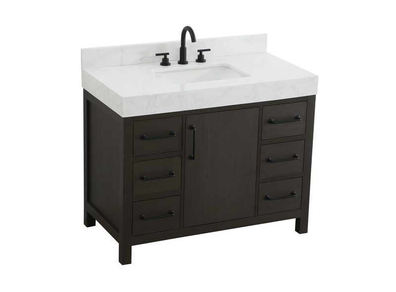Nathan 42 Inch Bath Vanity by Elegant Dcor