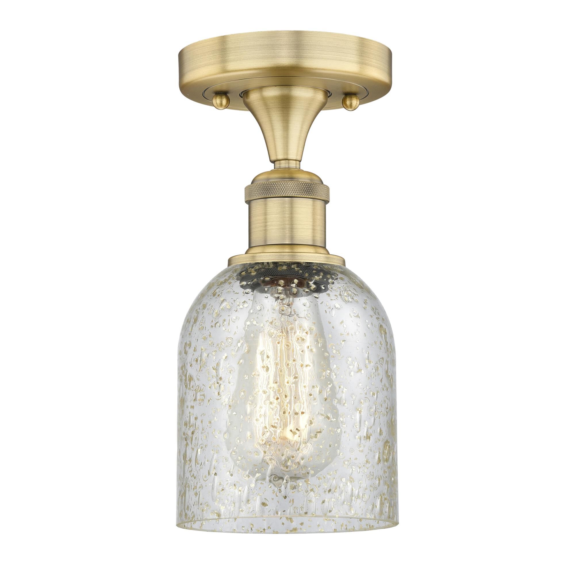 Shown in Brushed Brass finish and Mica glass