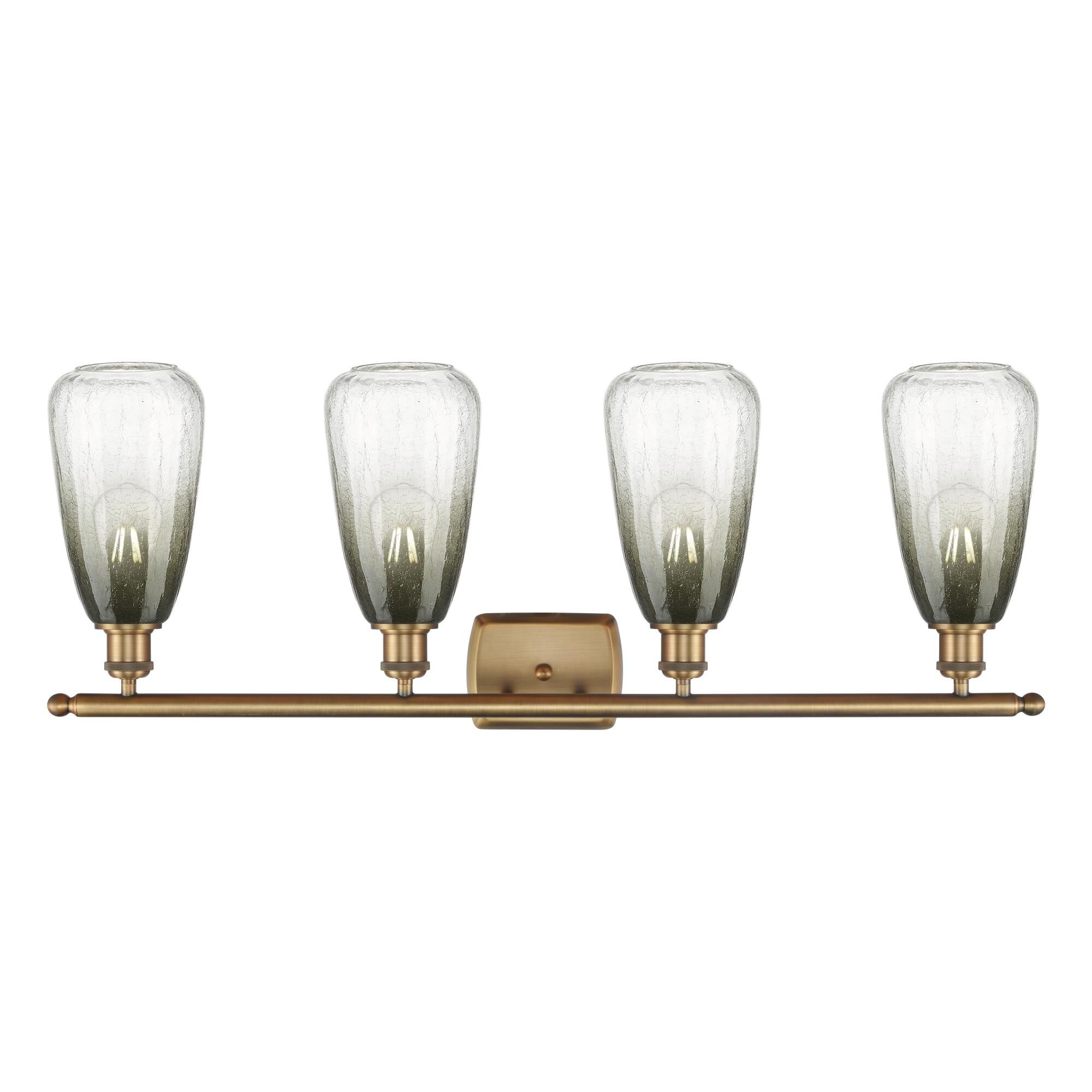 Shown in Brushed Brass finish and Slate glass