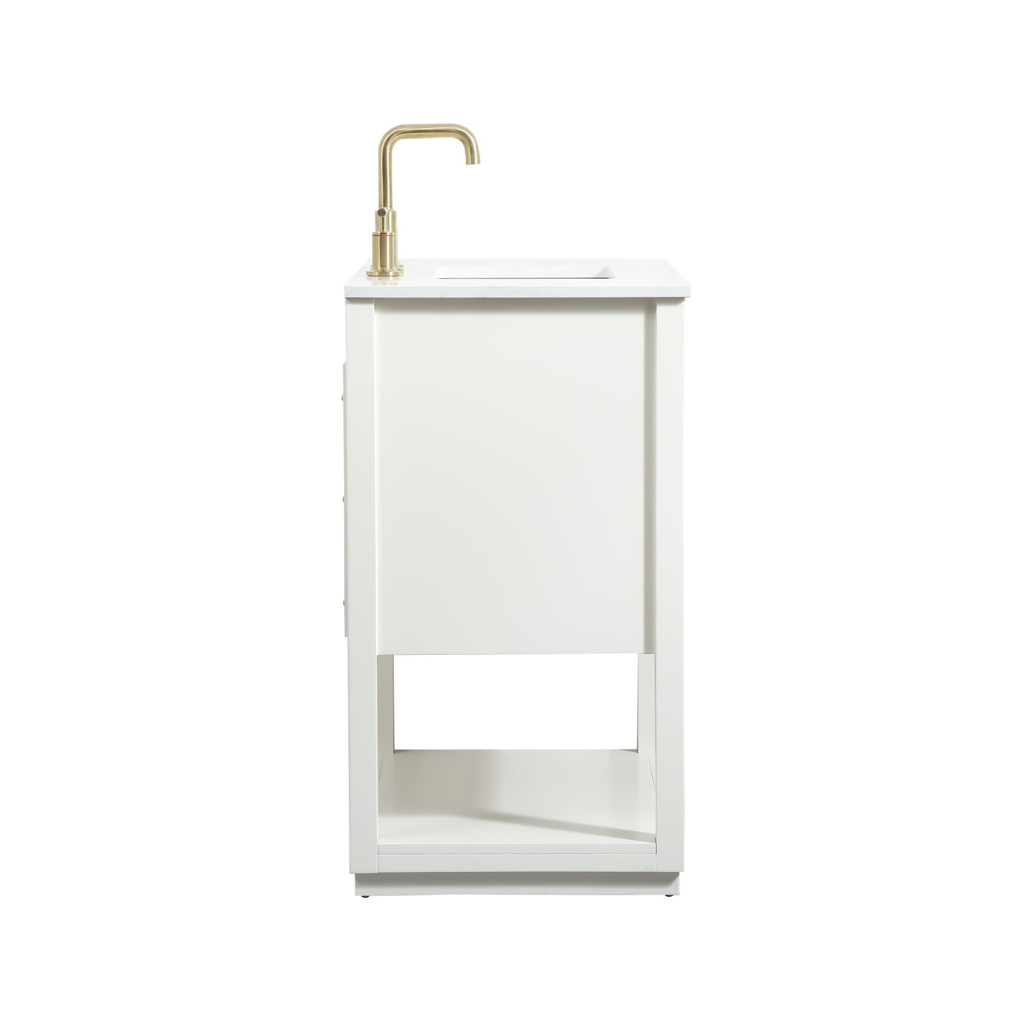 Shown in White finish