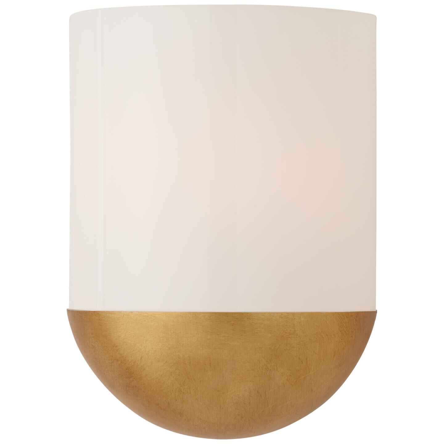 Shown in Gild finish and White glass and White Glass shade