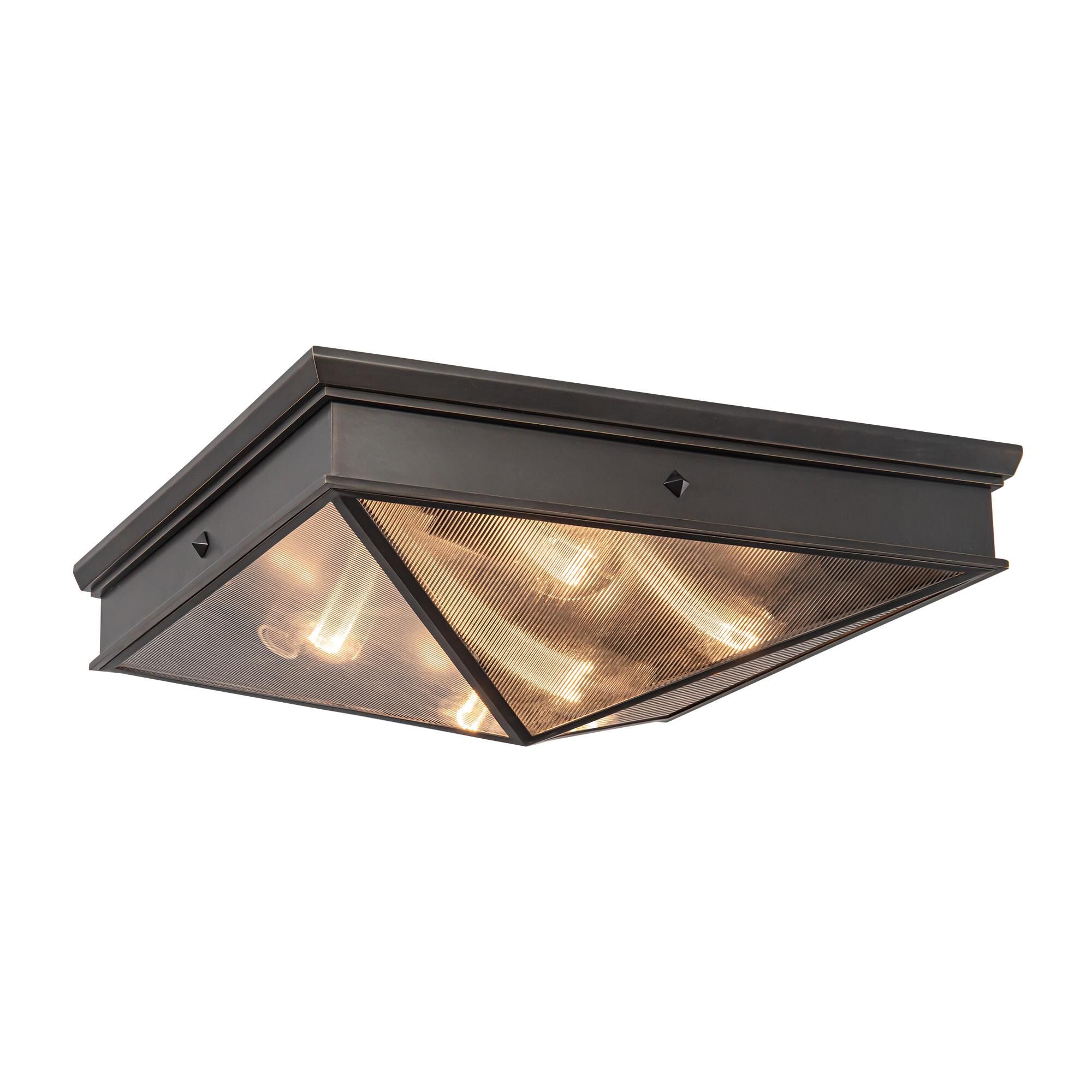 Elisa Carlucci Cairo 18 Inch 4 Light Flush Mount,