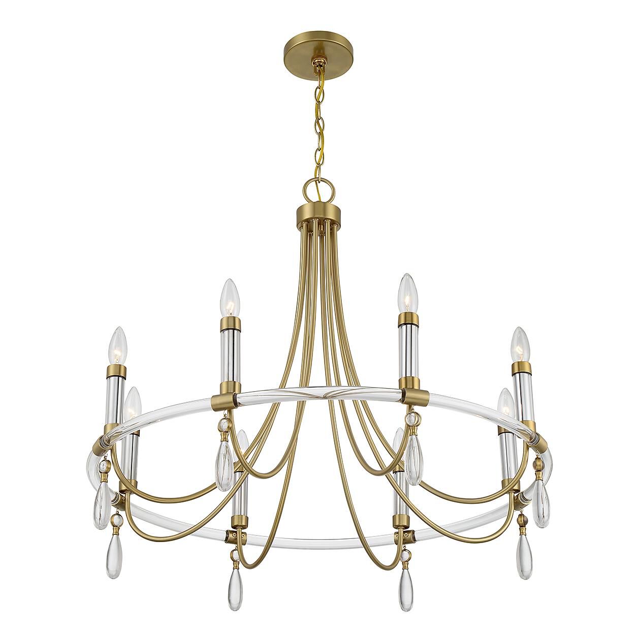 Mayfair 30 Inch 8 Light Chandelier by Savoy House