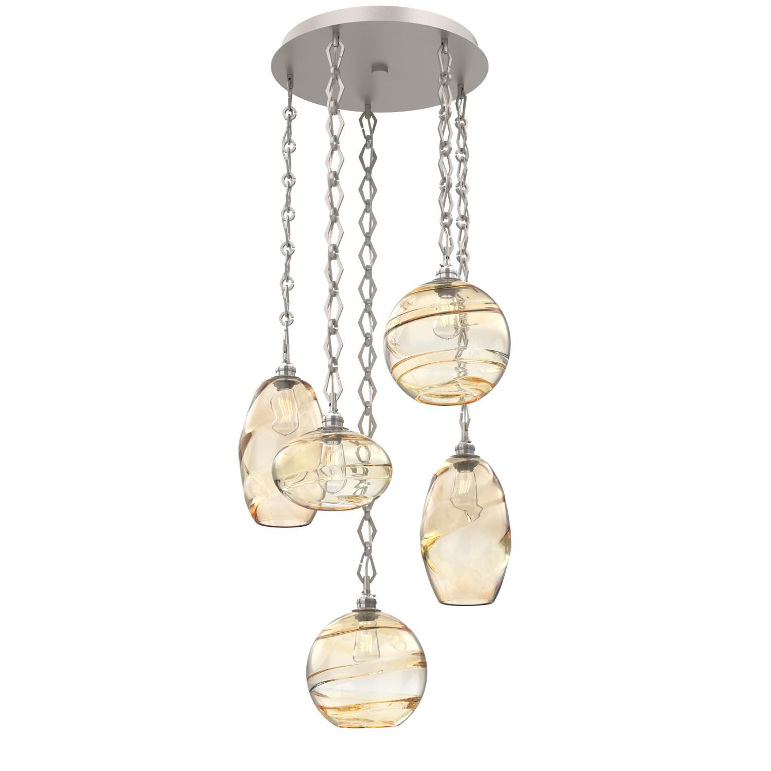 Levi Wilson Misto 23 Inch Multi Light Pendant by Hammerton Studio