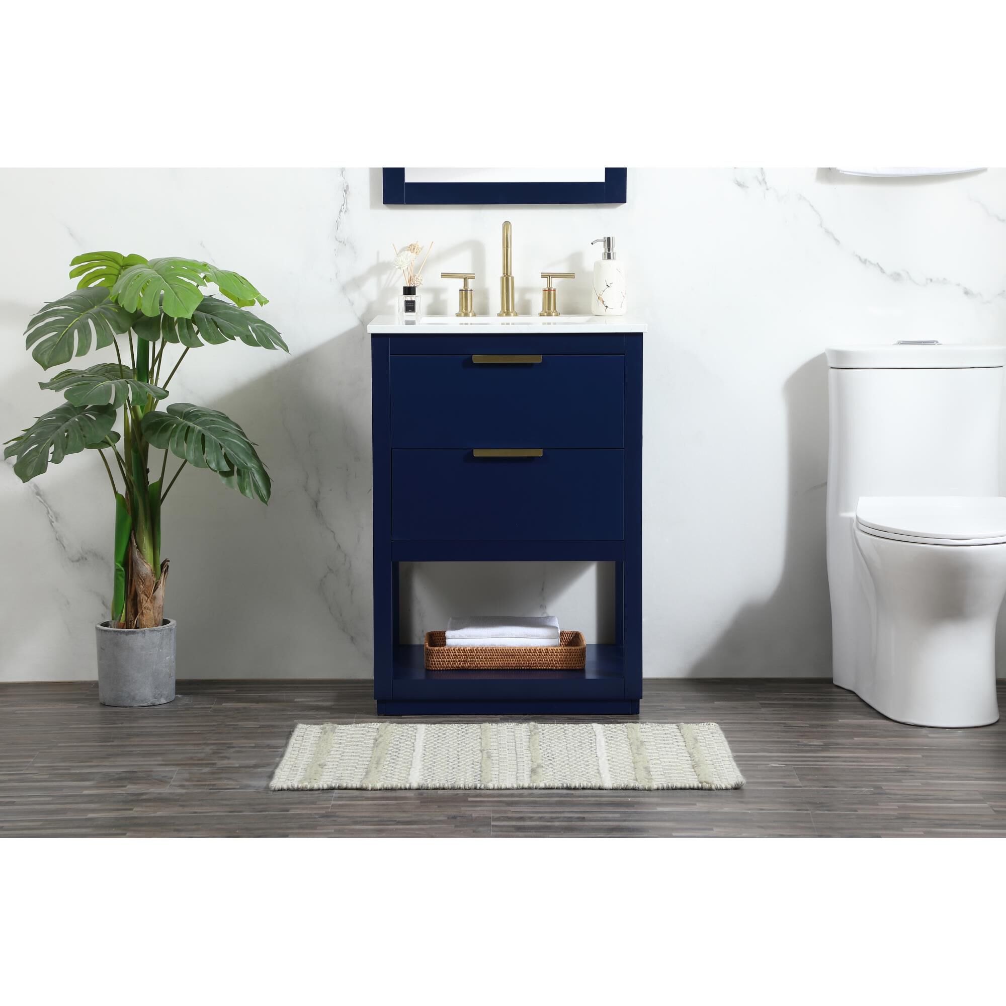 Shown in Blue finish