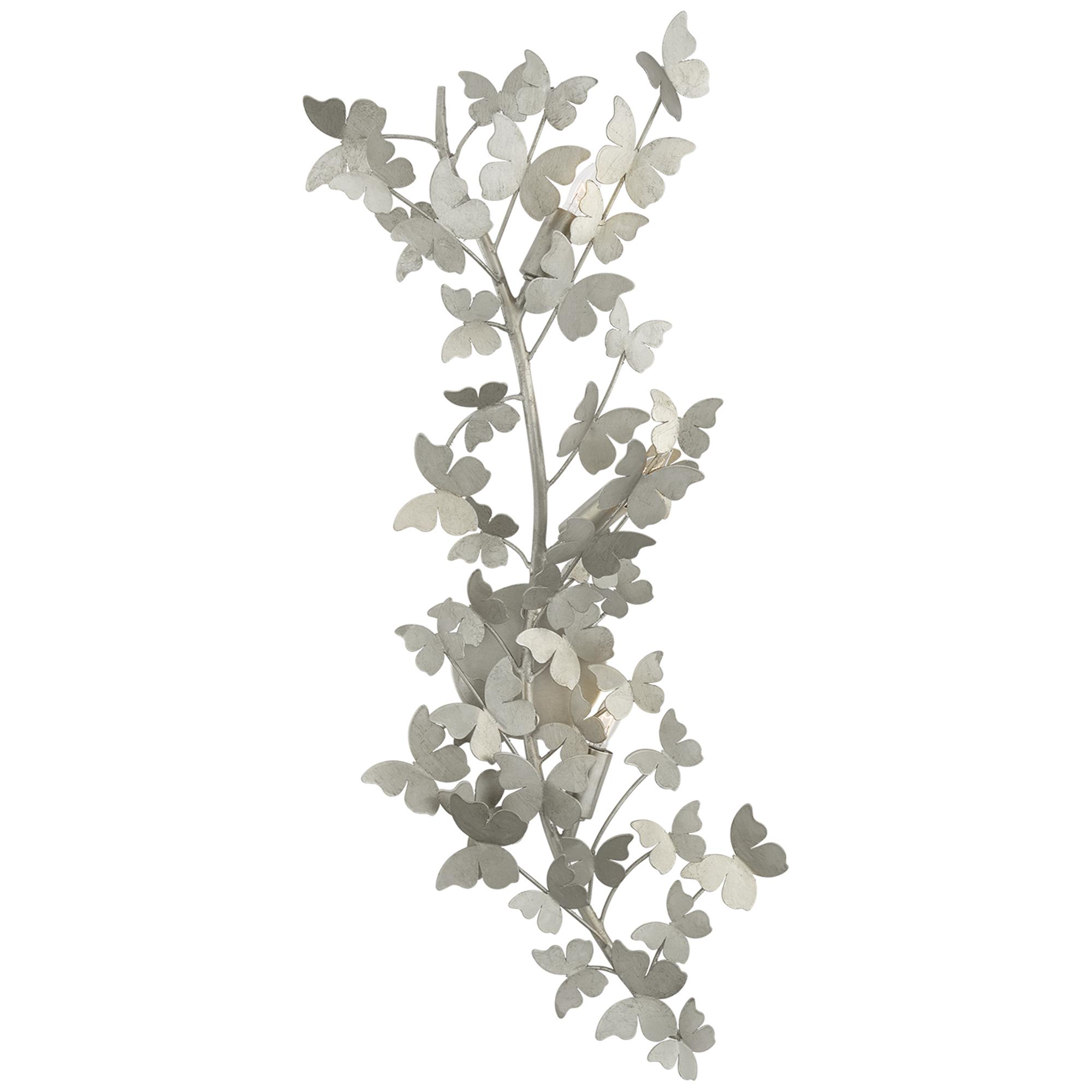 Shown in Burnished Silver Leaf finish and No Option shade