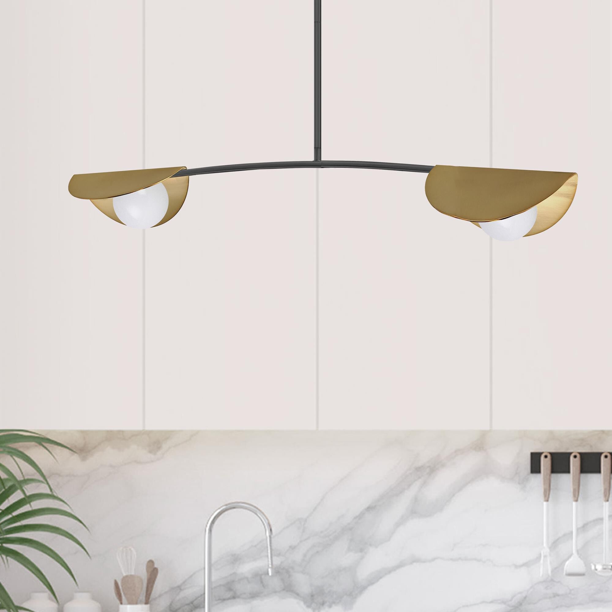 Emma 34 Inch 2 Light Linear Suspension Light by Dainolite
