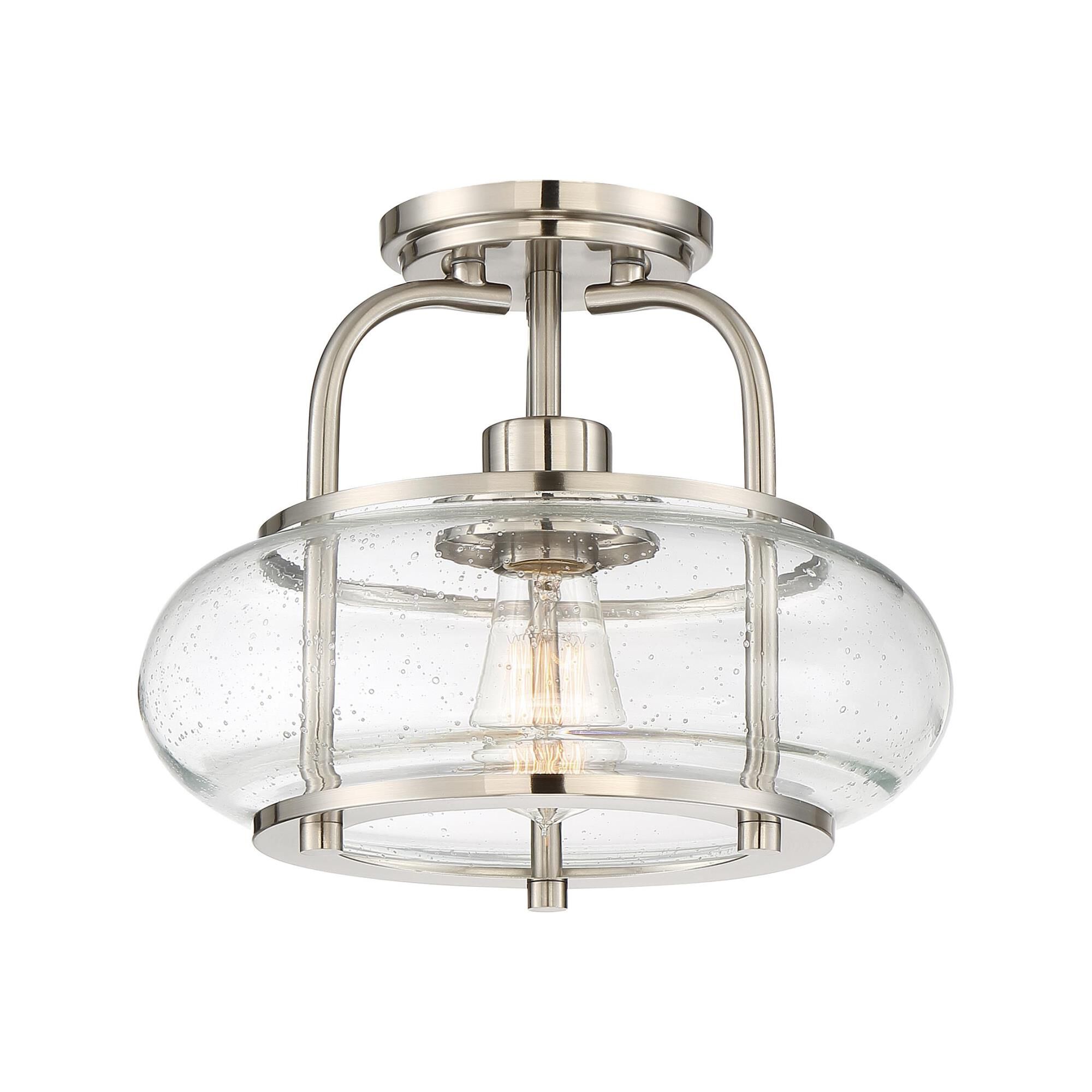 Trilogy 12 Inch 1 Light Semi Flush Mount by Quoizel