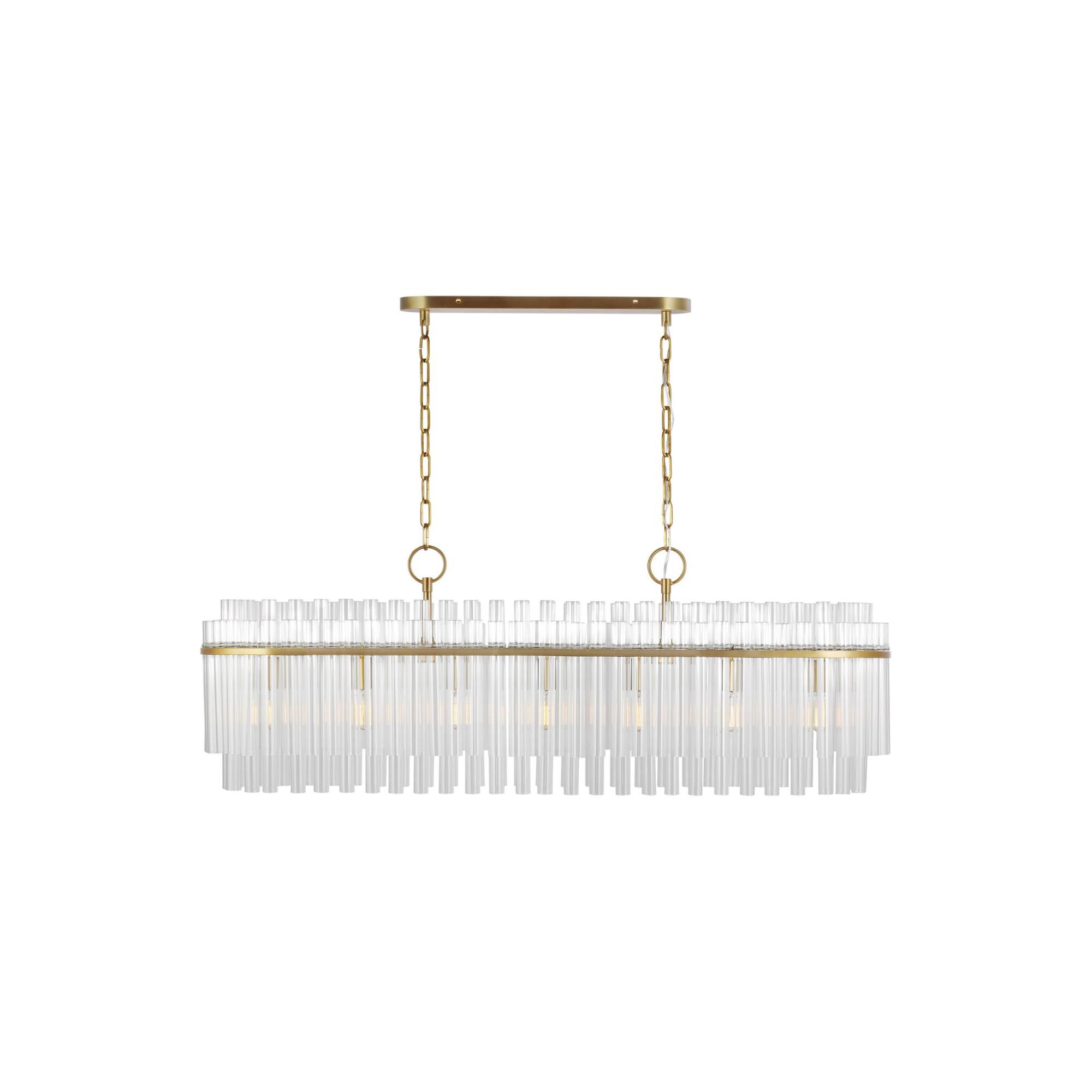 Chapman & Myers Beckett 48 Inch 7 Light Linear Suspension Light by Visual Comfort Studio Collection