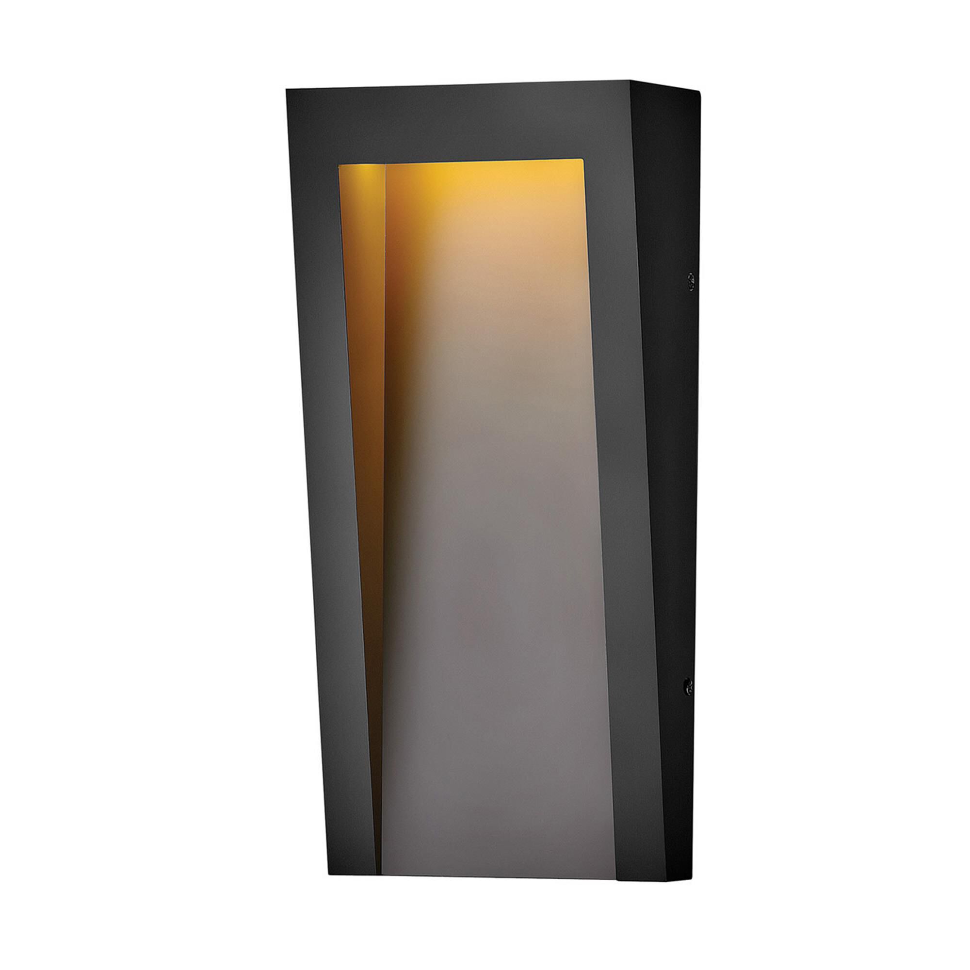 Shown in Textured Black finish and Etched glass