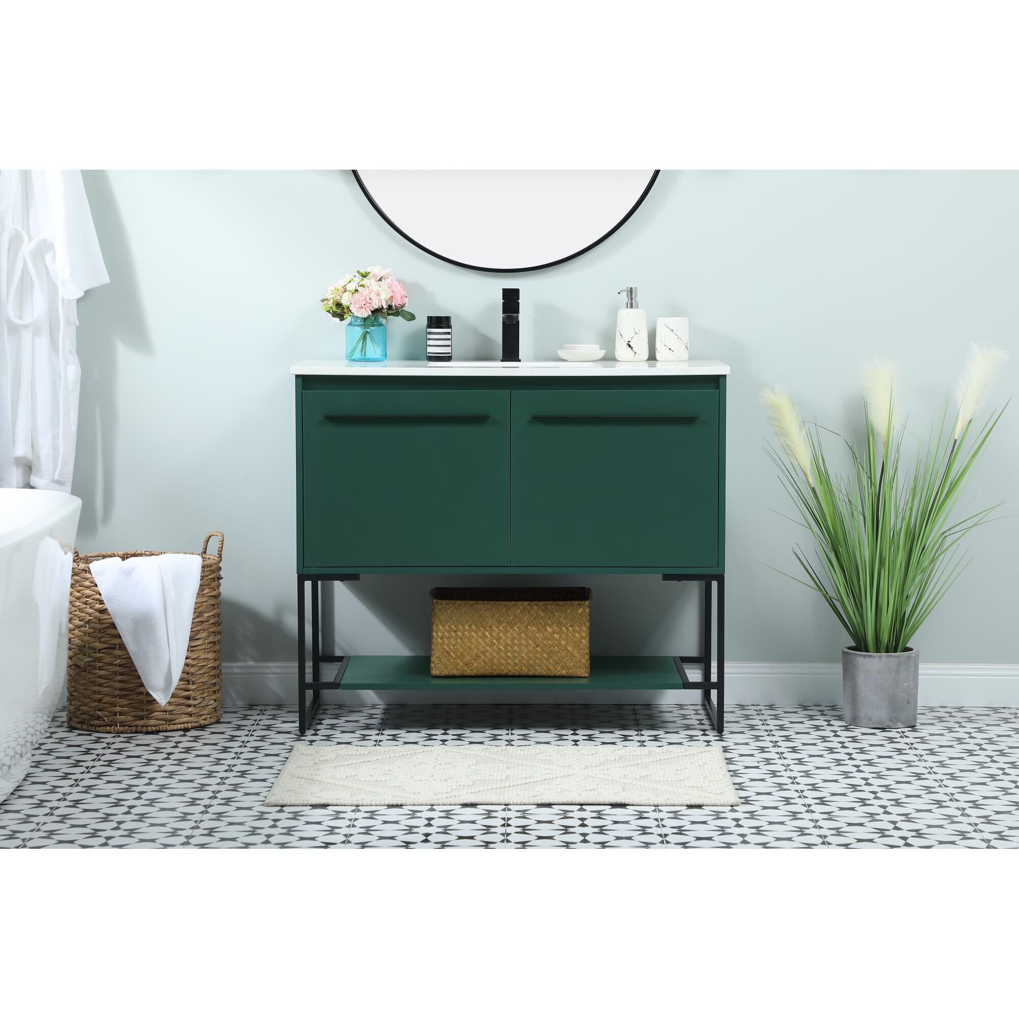 Shown in Green finish