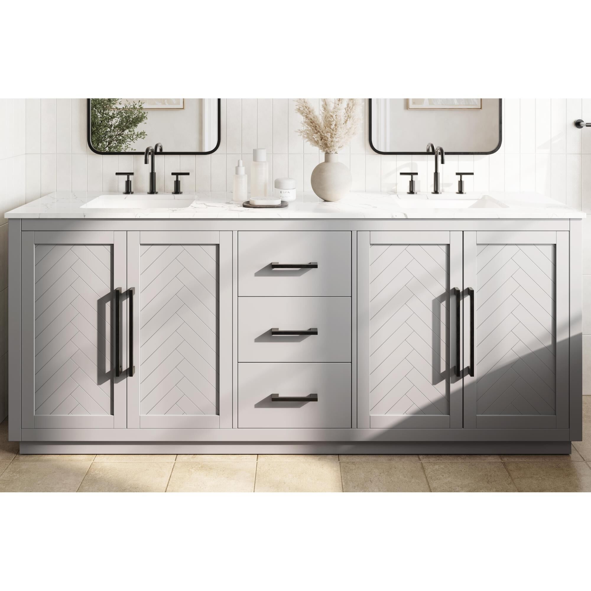 Shown in Grey finish