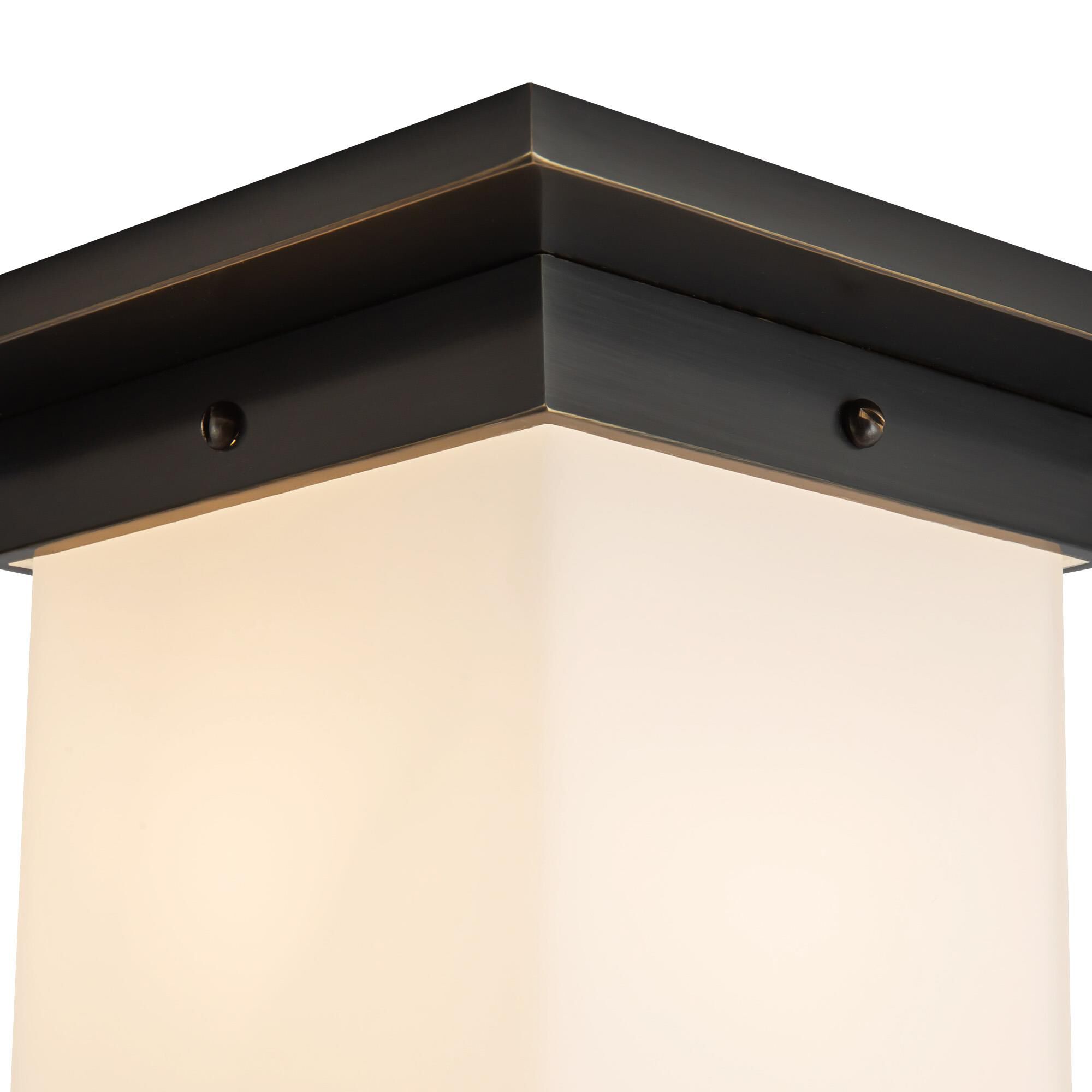 Shown in Urban Bronze finish and Matte Opal glass