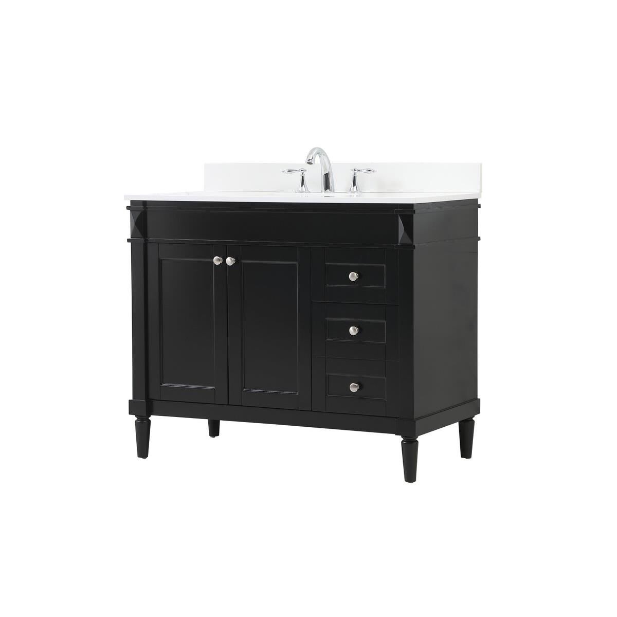 Shown in Black finish and Backsplash accent