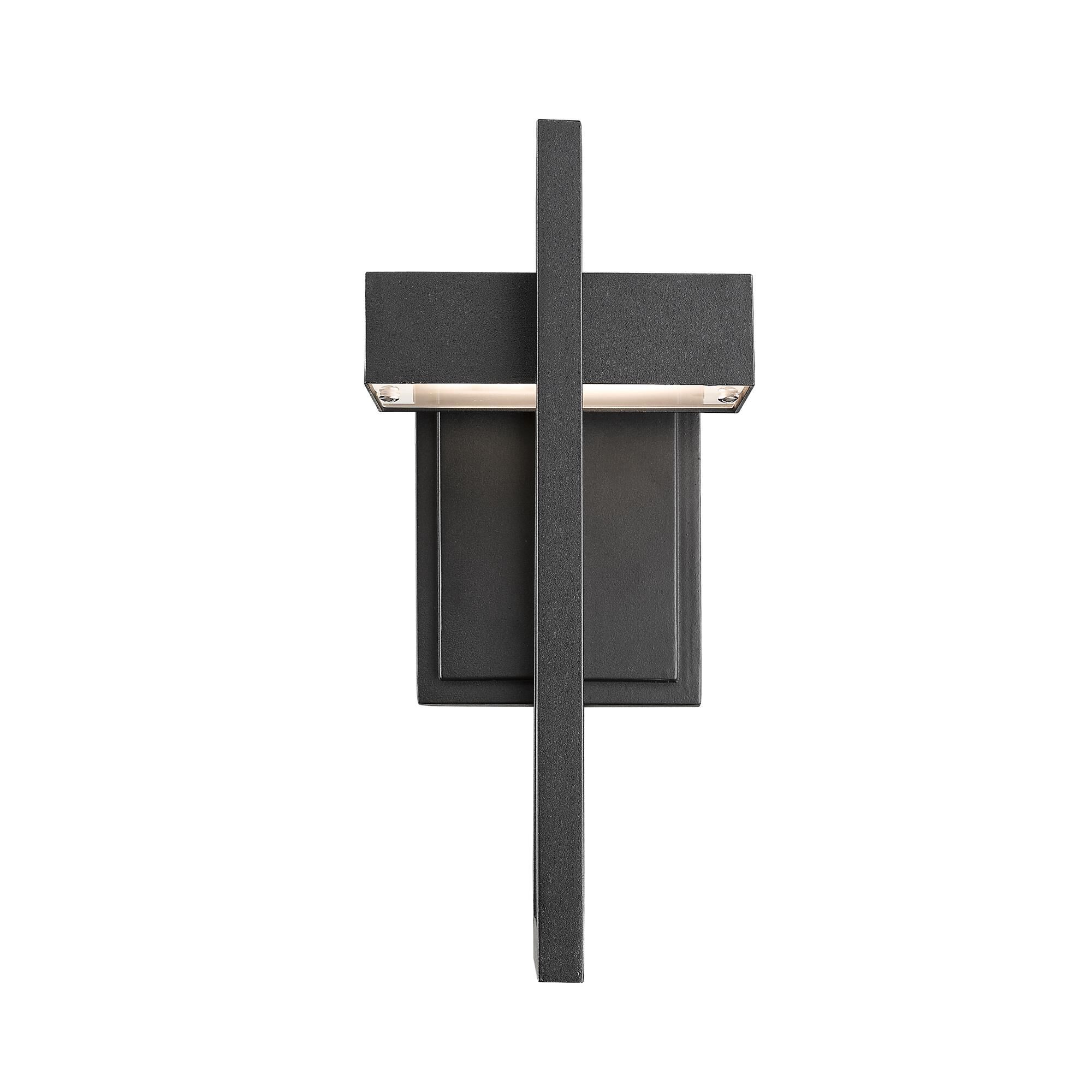 Shown in Black finish and Glass shade