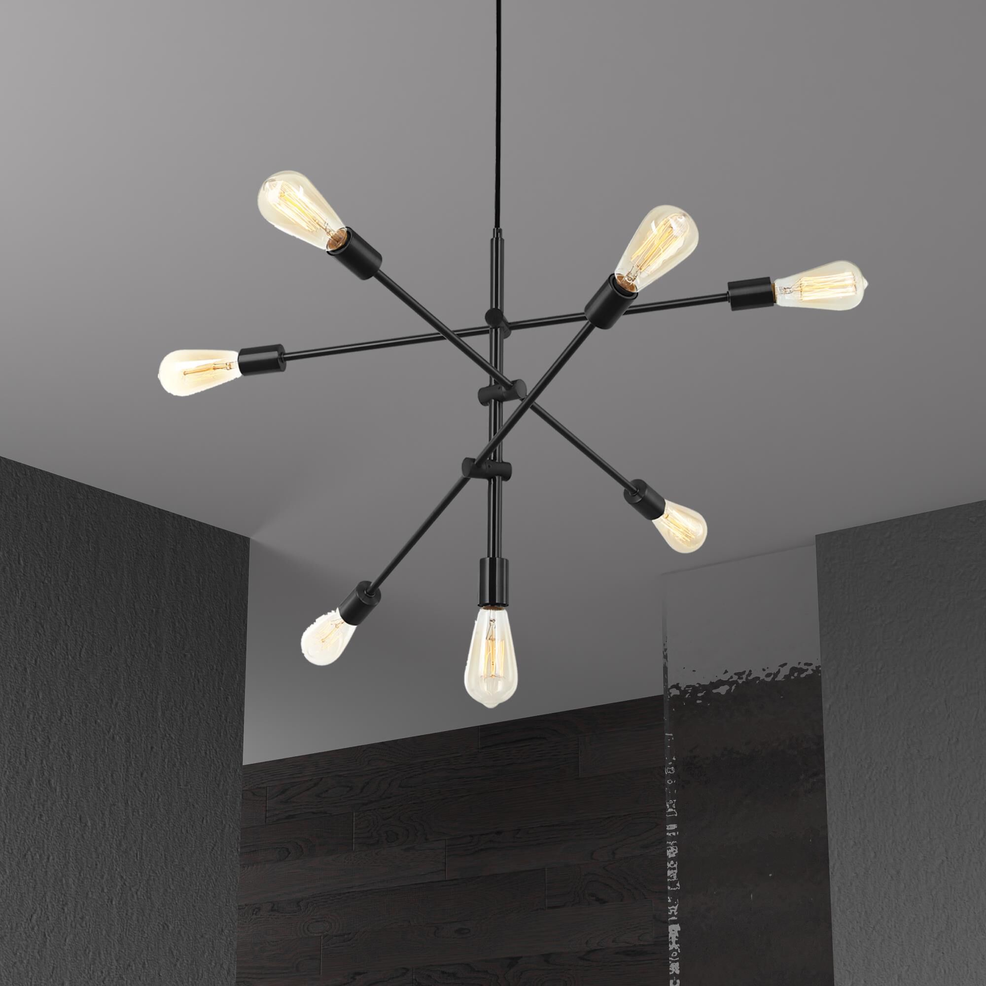 28 Inch 7 Light Multi Light Pendant by Dainolite
