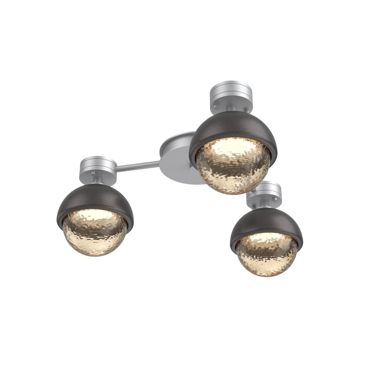 Shown in Classic Silver finish and Amber glass and Graphite accent