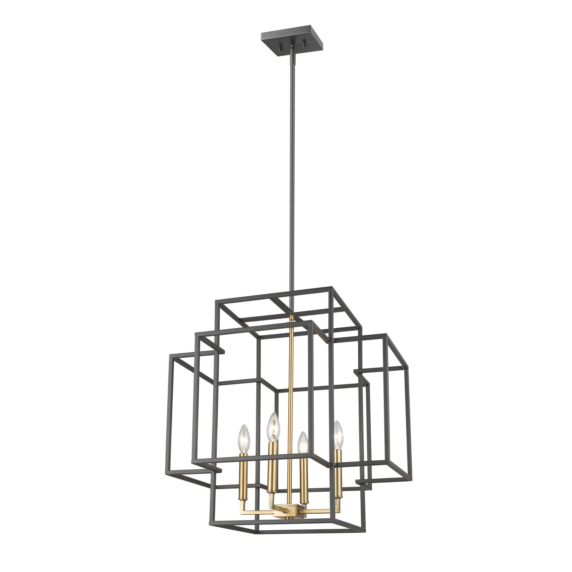 Shown in Bronze + Olde Brass finish and --- glass and --- shade