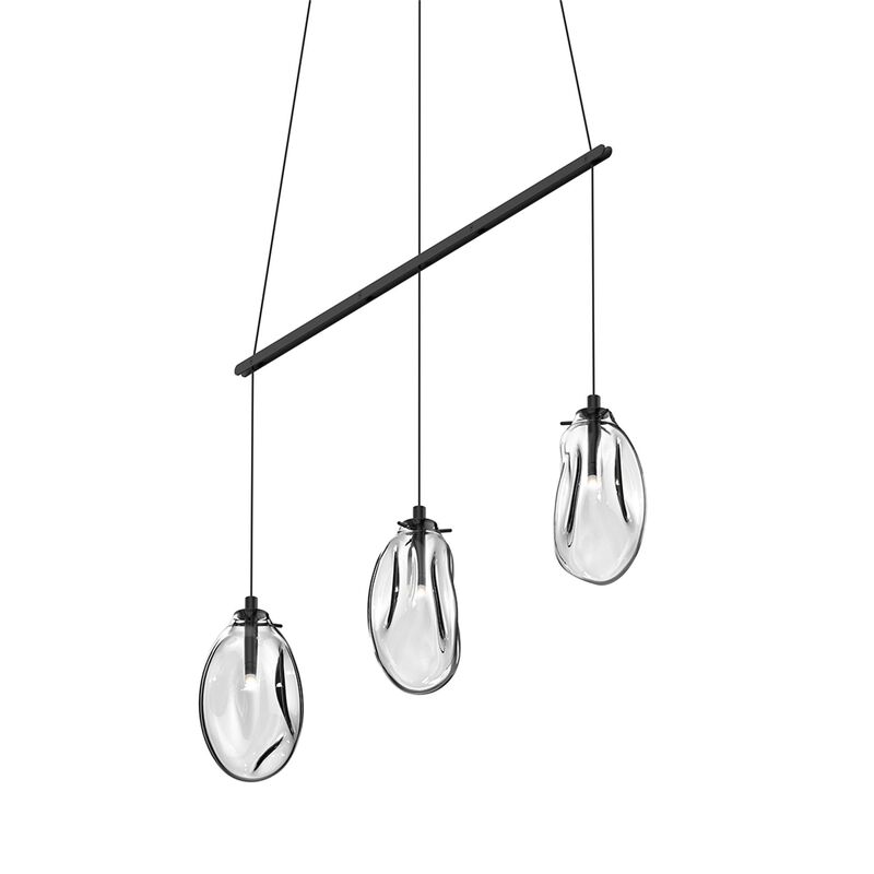 Liquid Small Linear Chandelier by Sonneman