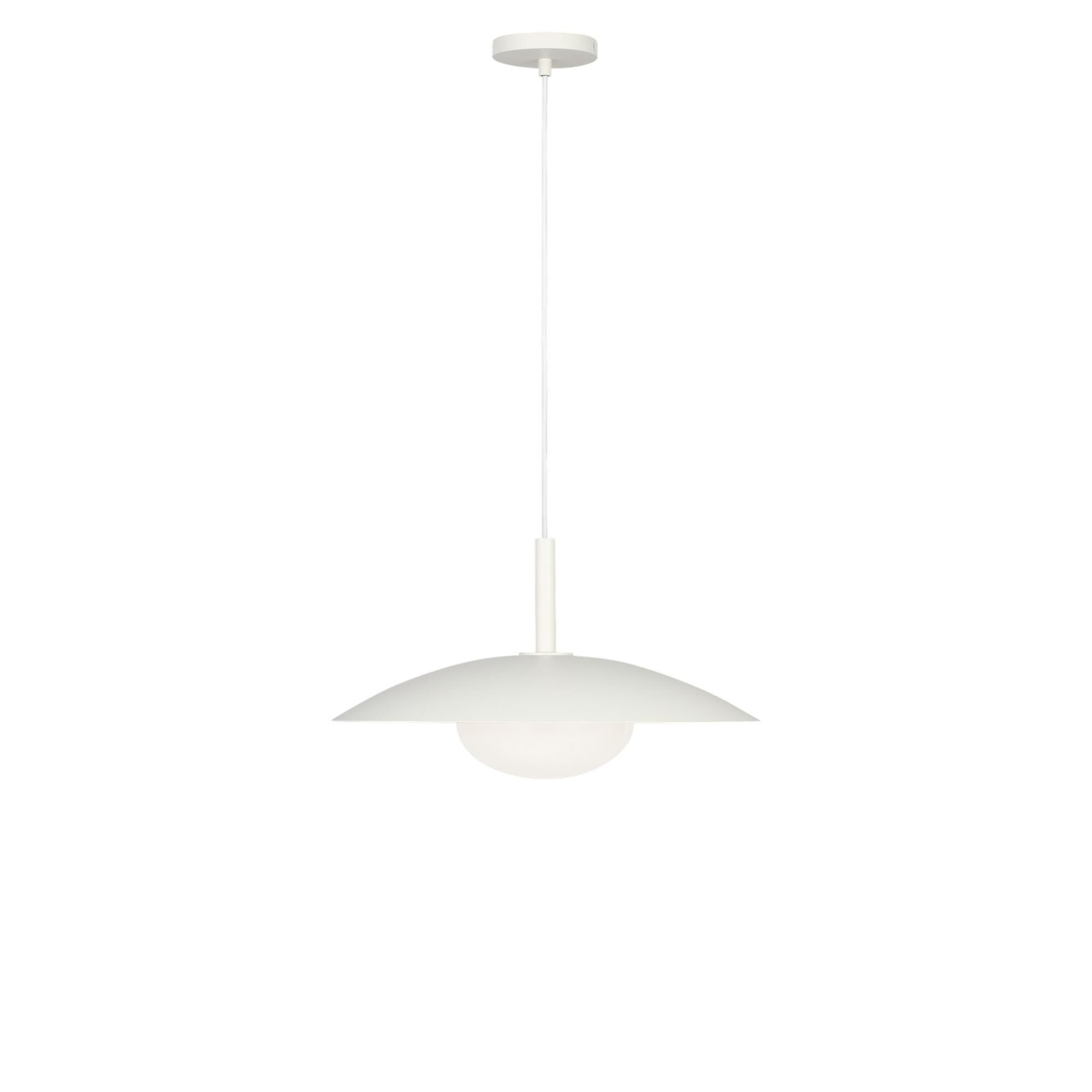 Shown in Matte White finish and Clear White glass