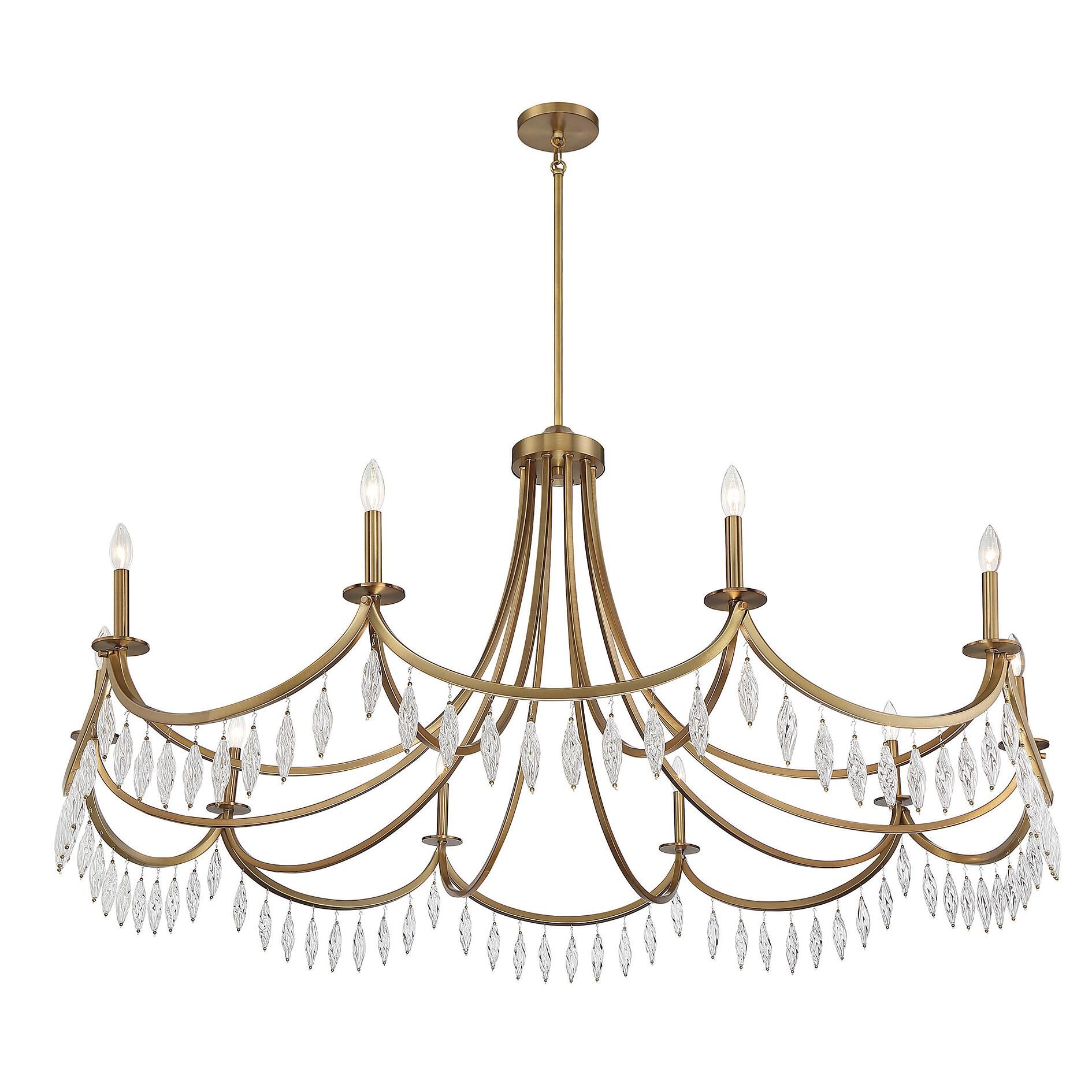 Kameron 60 Inch 10 Light Chandelier by Savoy House