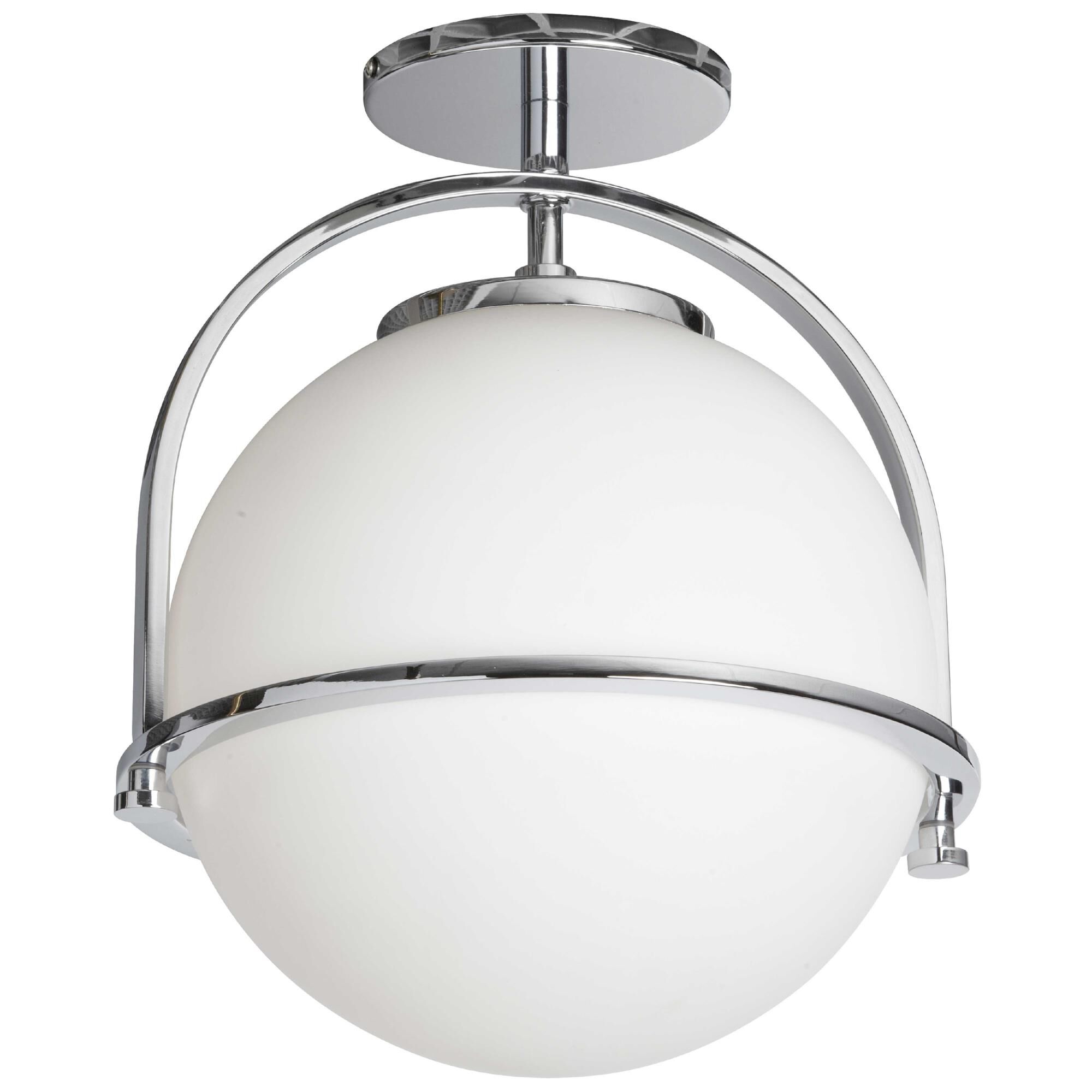 Paola 11 Inch 1 Light Semi Flush Mount by Dainolite