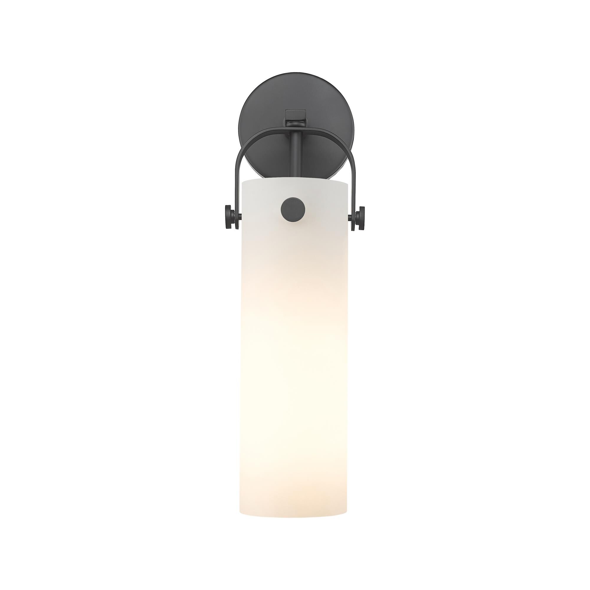 Shown in Matte Black finish and Matte White glass
