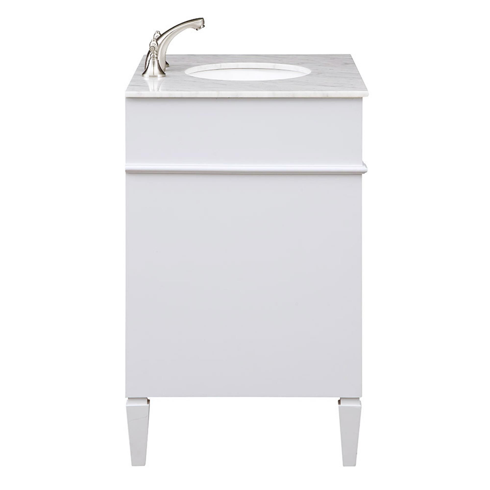 Shown in White finish