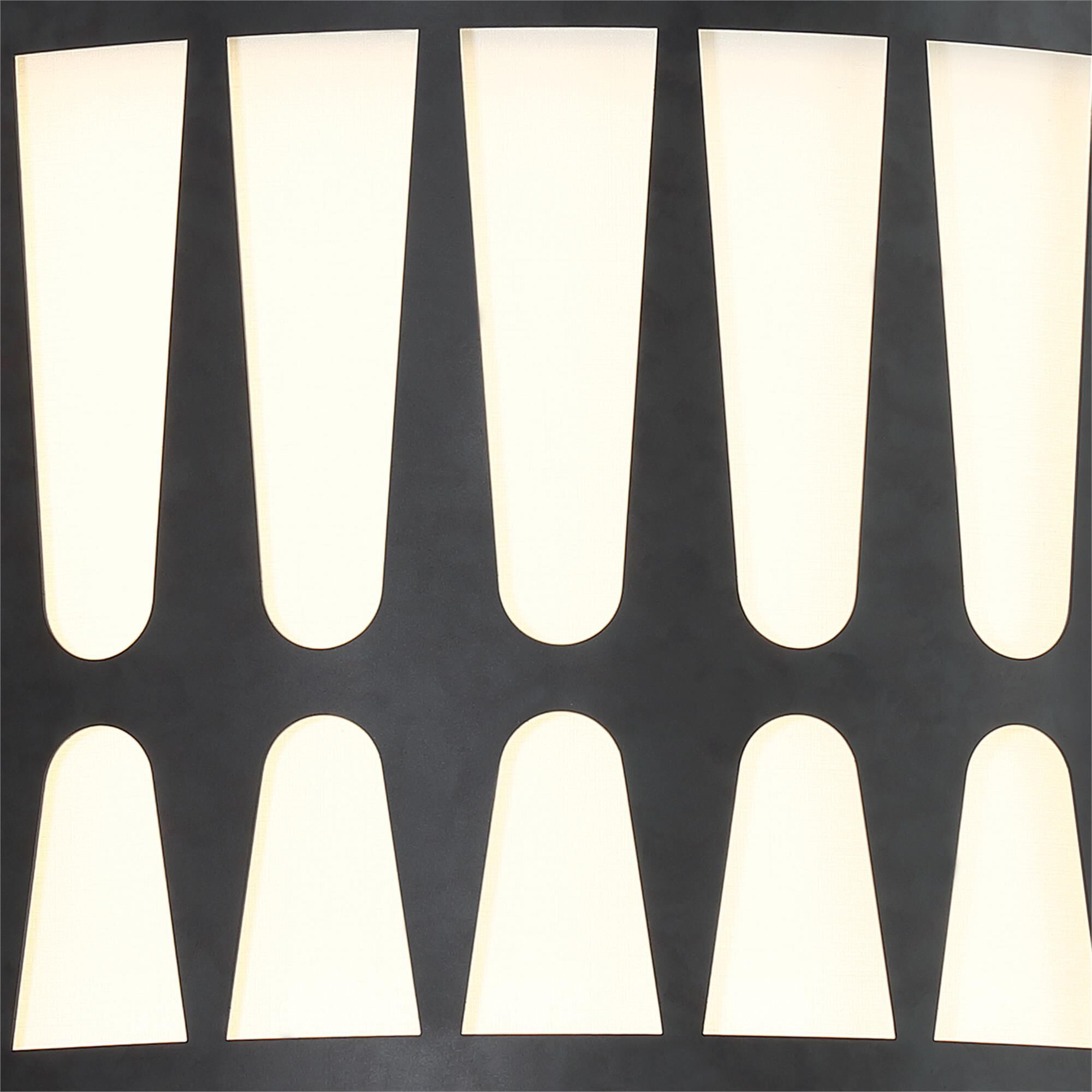 Shown in Black finish and Fabric shade