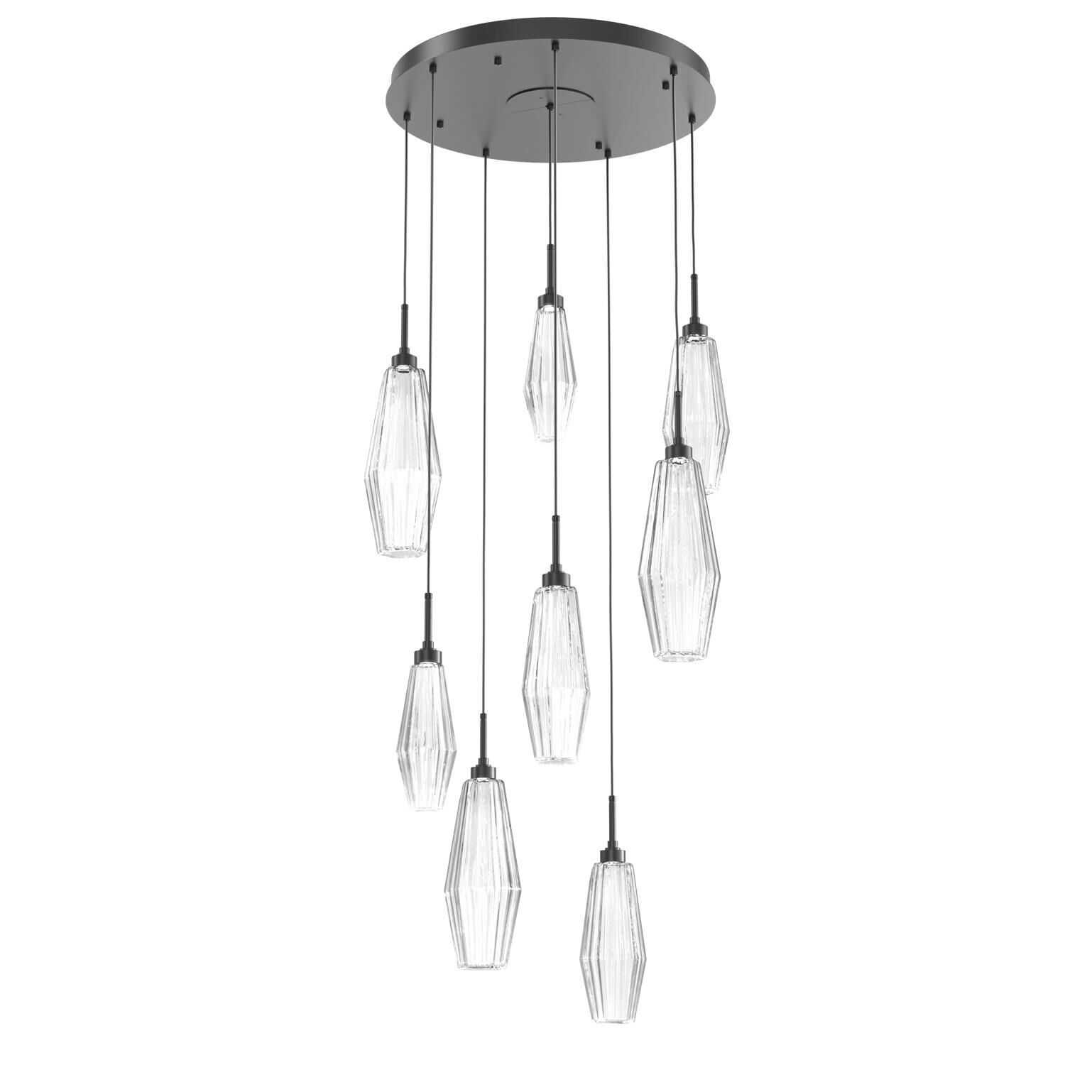 Aalto 27 Inch 8 Light LED Multi Light Pendant by Hammerton Studio