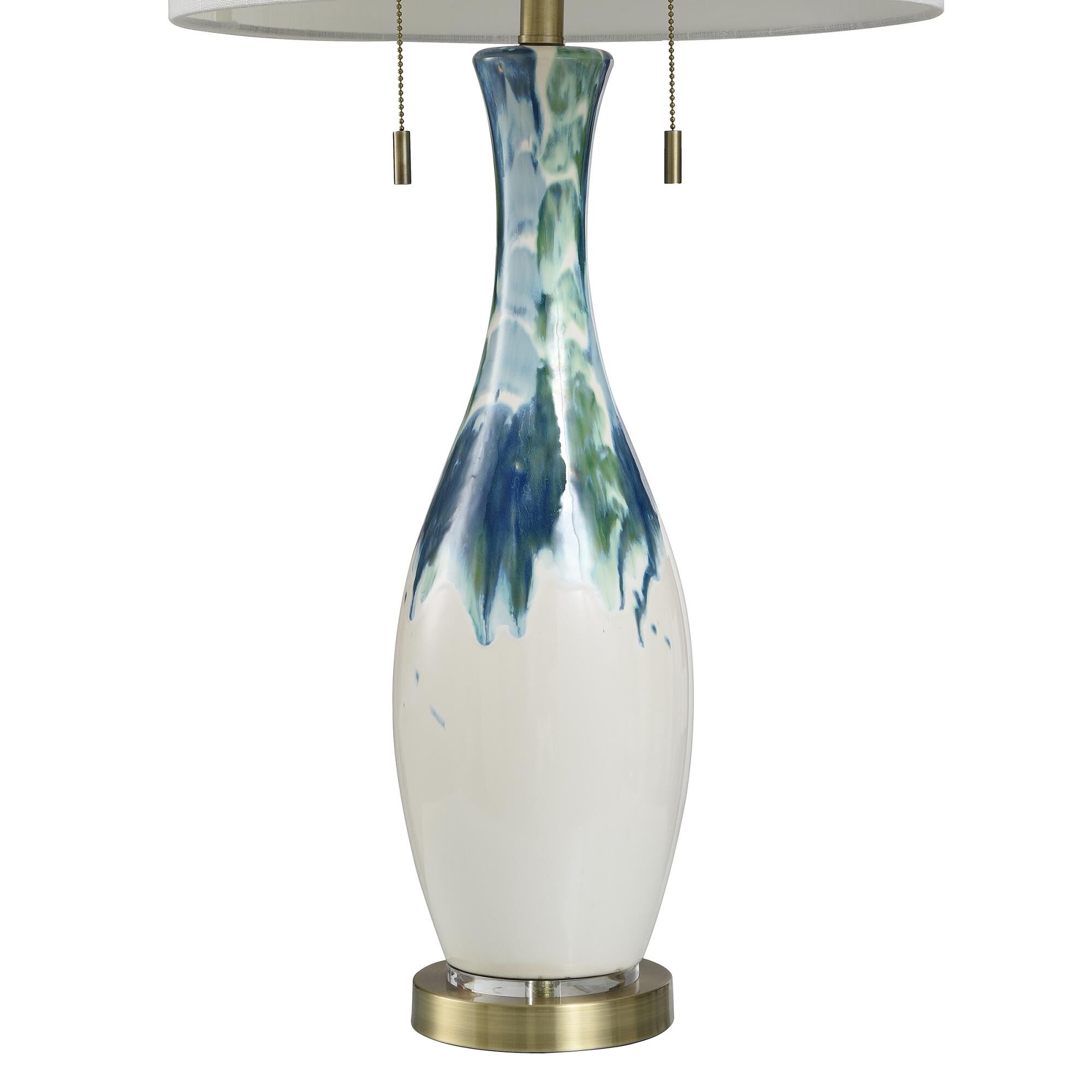 Shown in White finish and White shade