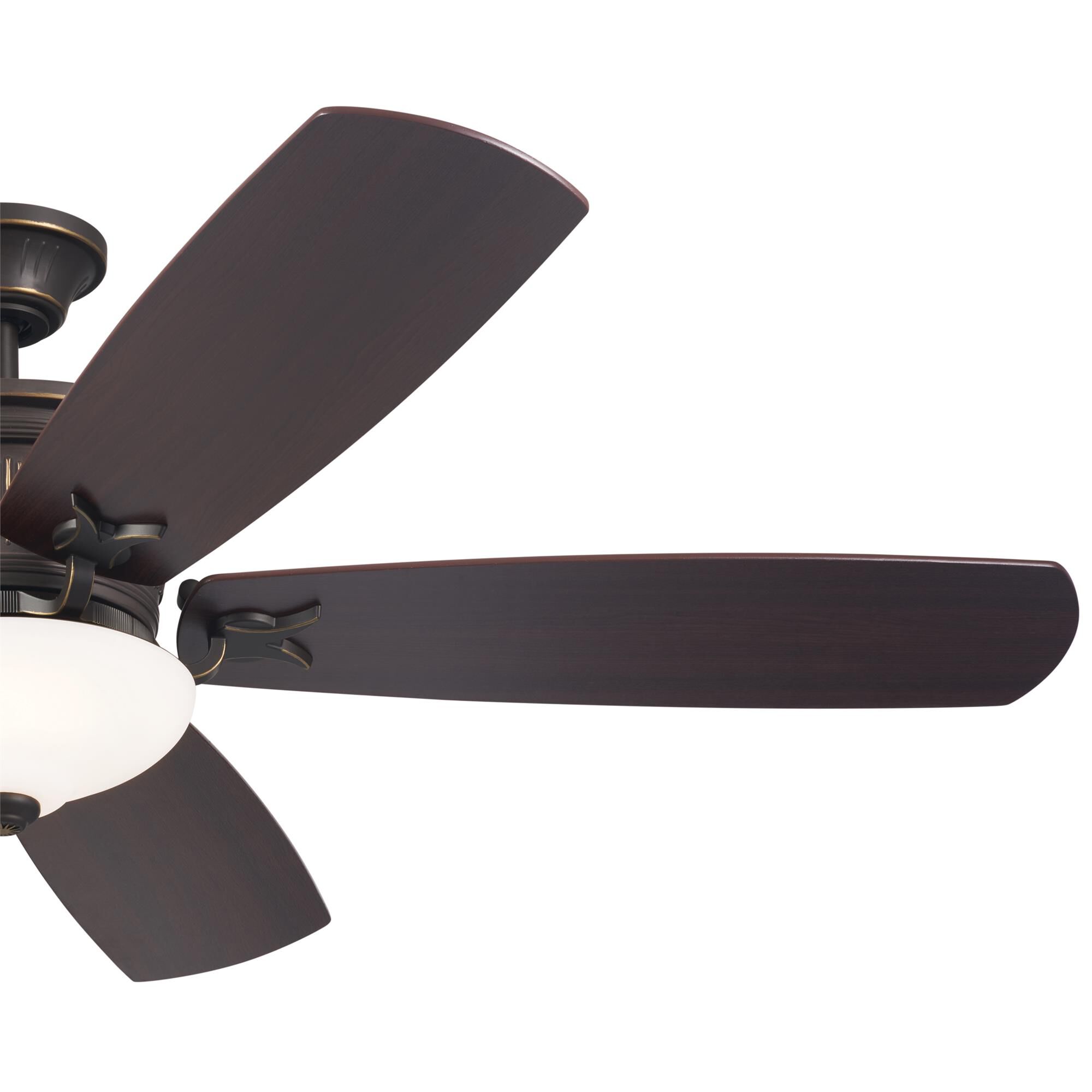 Shown in Olde Bronze with Gold Highlights finish and Frosted glass