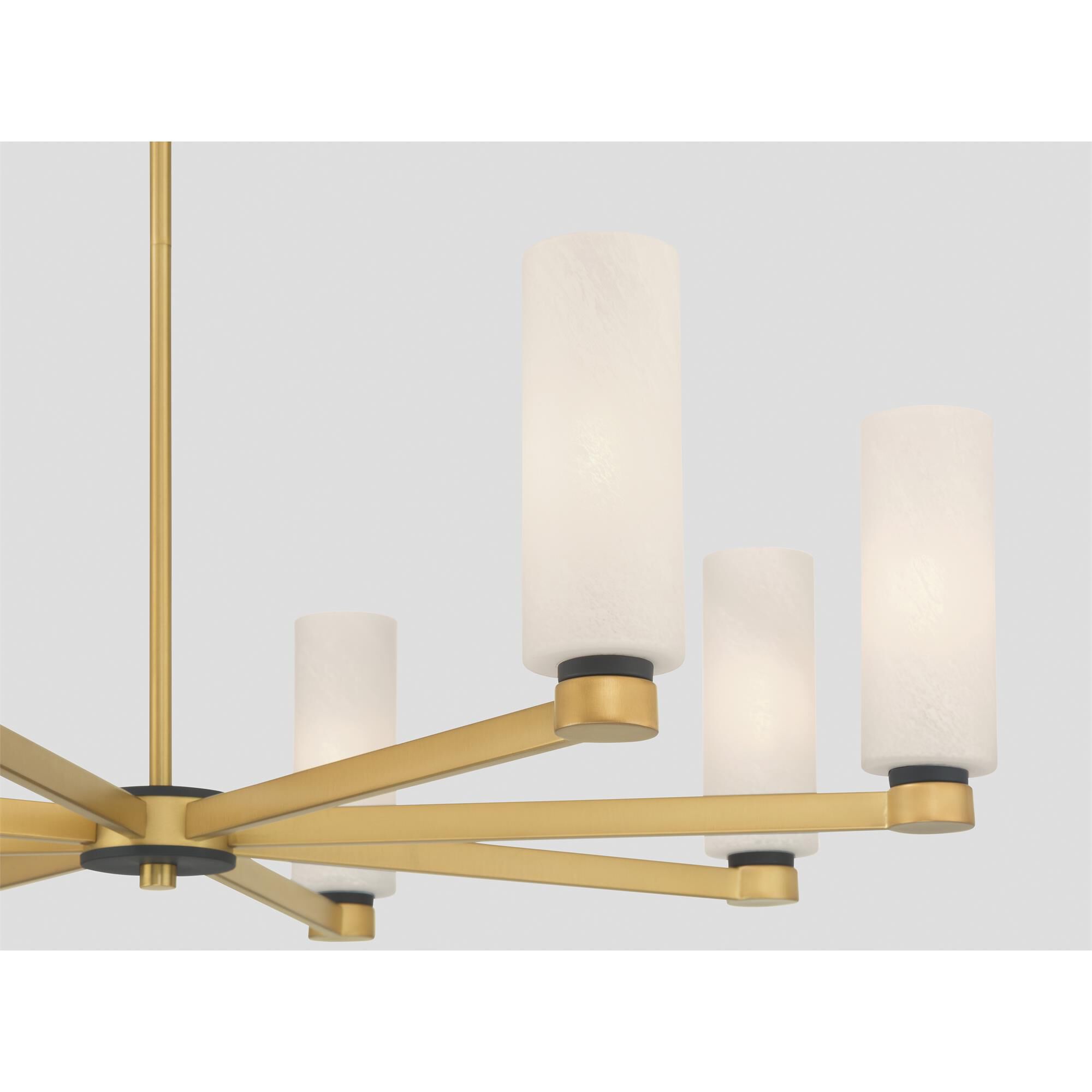 Shown in Legacy Brass finish and Etched Alabaster glass