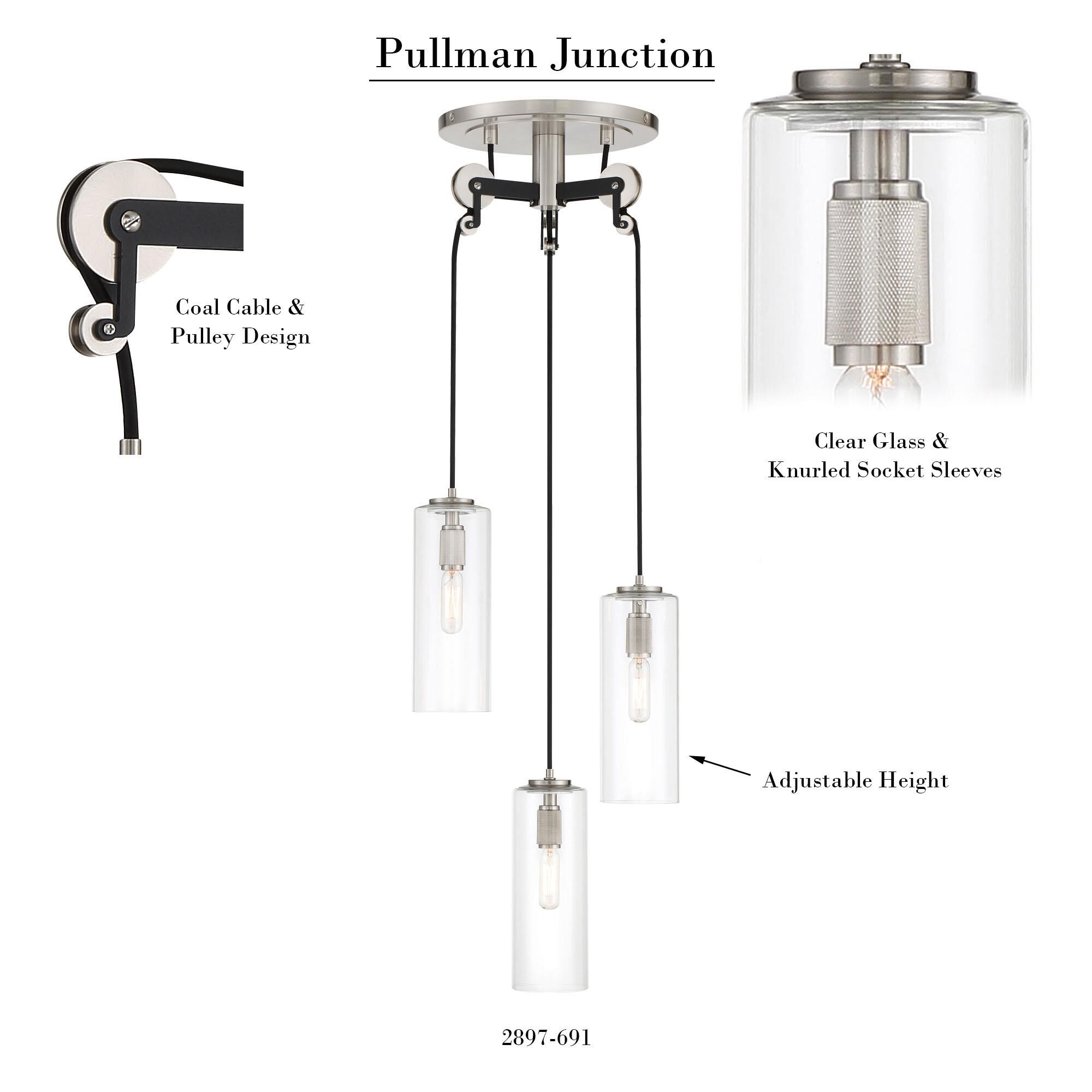 Pullman Junction 12 Inch Large Pendant by Minka Lavery