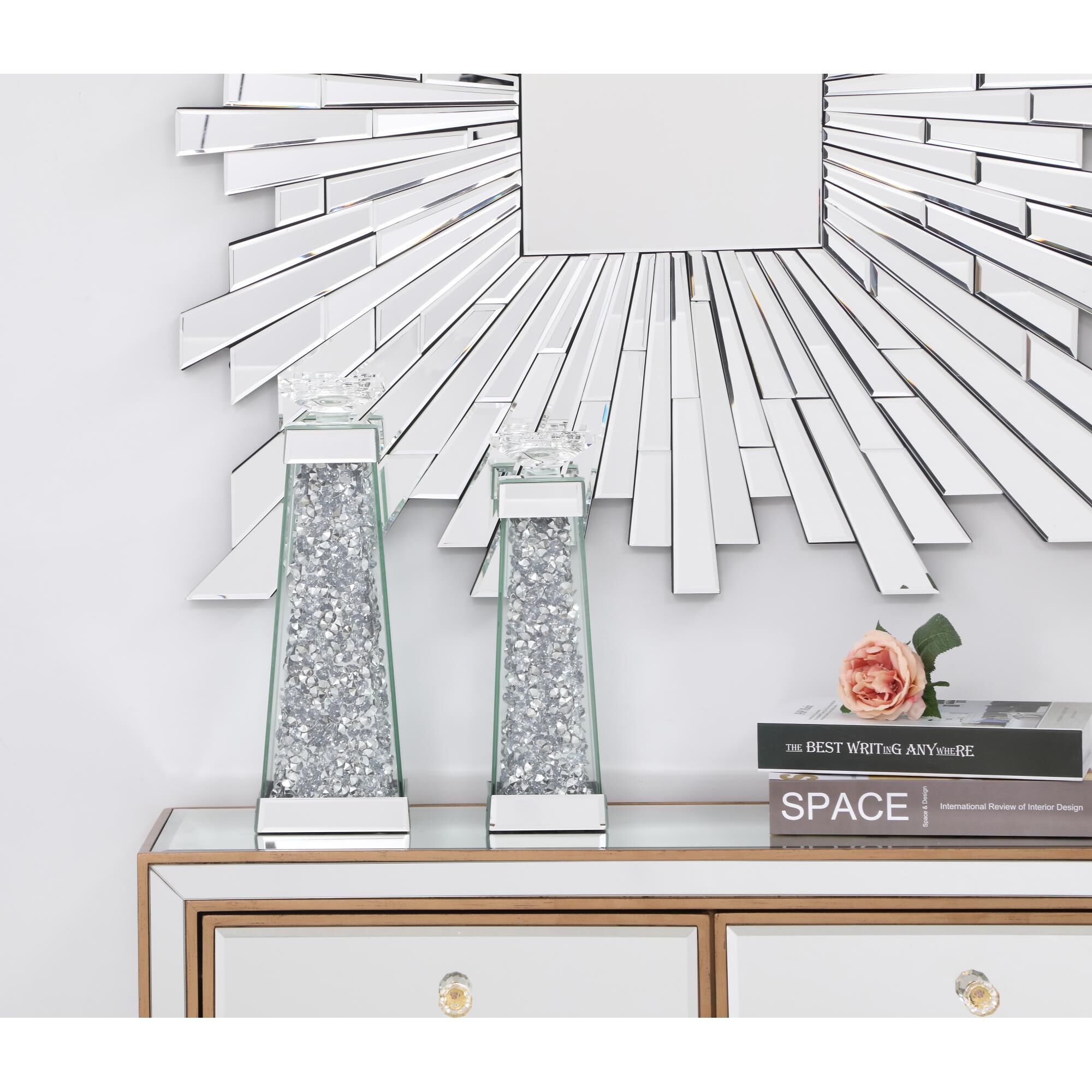 Sparkle Candle Holder by Elegant Decor